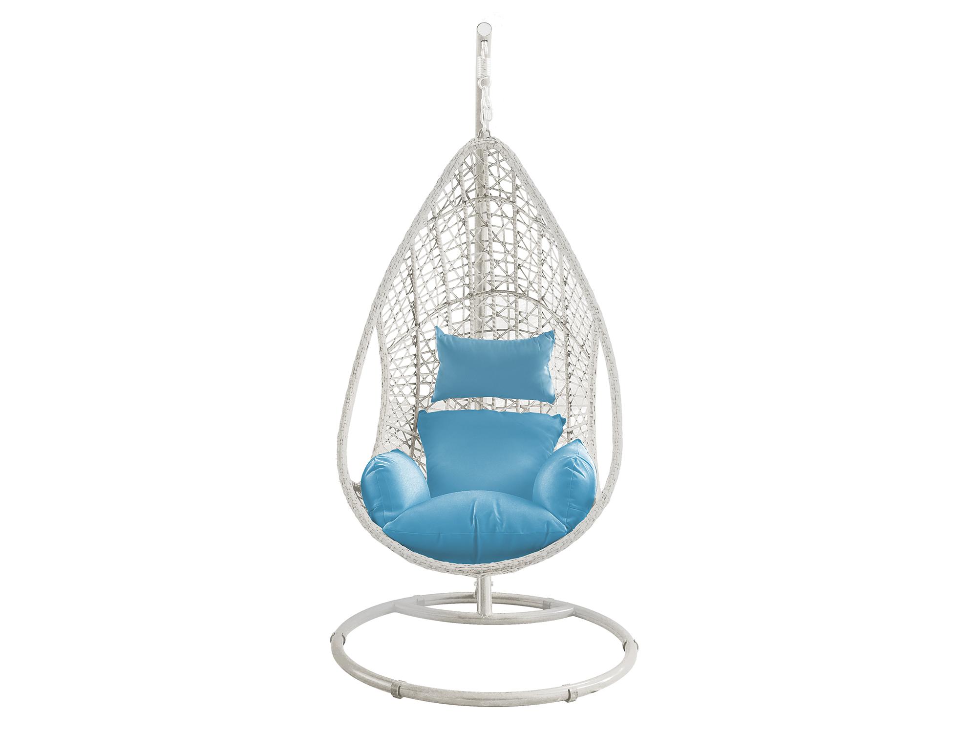 

    
Modern Blue & White Steel Outdoor Egg Chair WhiteLine EG1684-WHT/BLU Bravo
