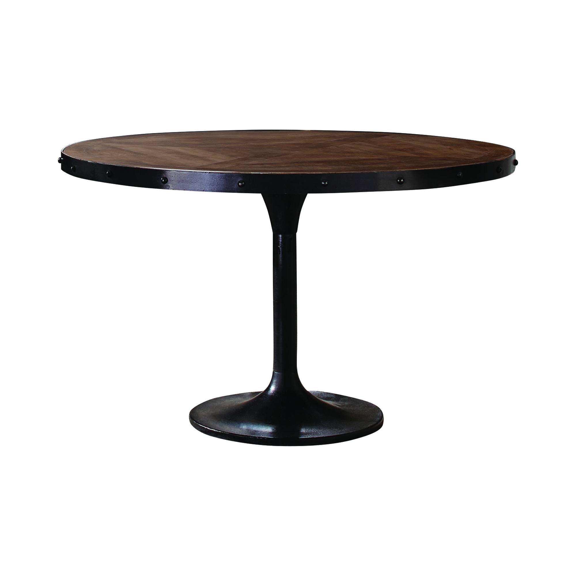 

    
Modern Brown,Black Wood Dining table Mayberry by Coaster
