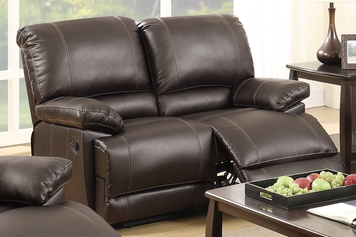 Contemporary, Modern Motion Loveseat F6771 F6771 in Brown Bonded Leather