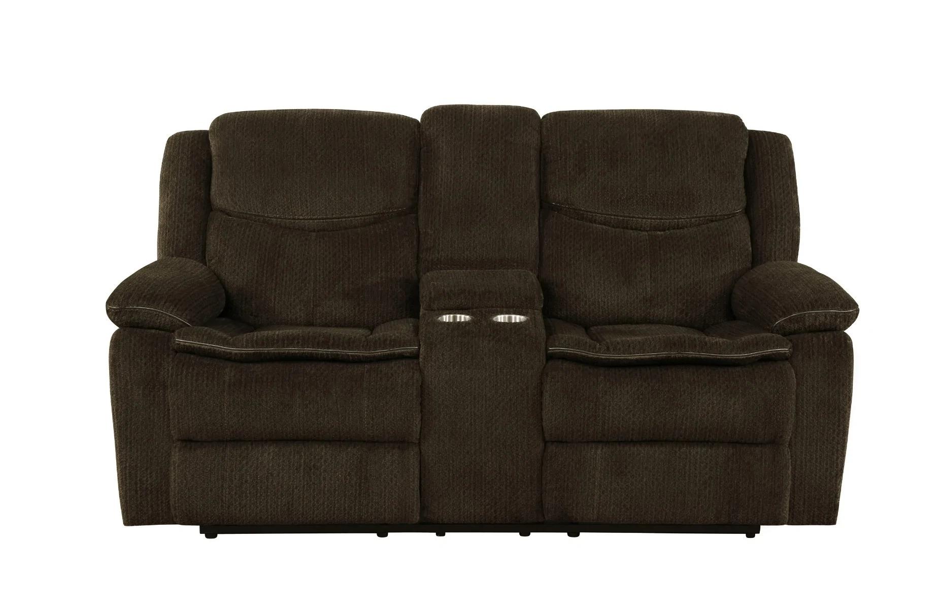 

    
610251P-S2 Modern Brown Chenille Power Sofa Set 2pcs Coaster 610251P-S2 Jennings

