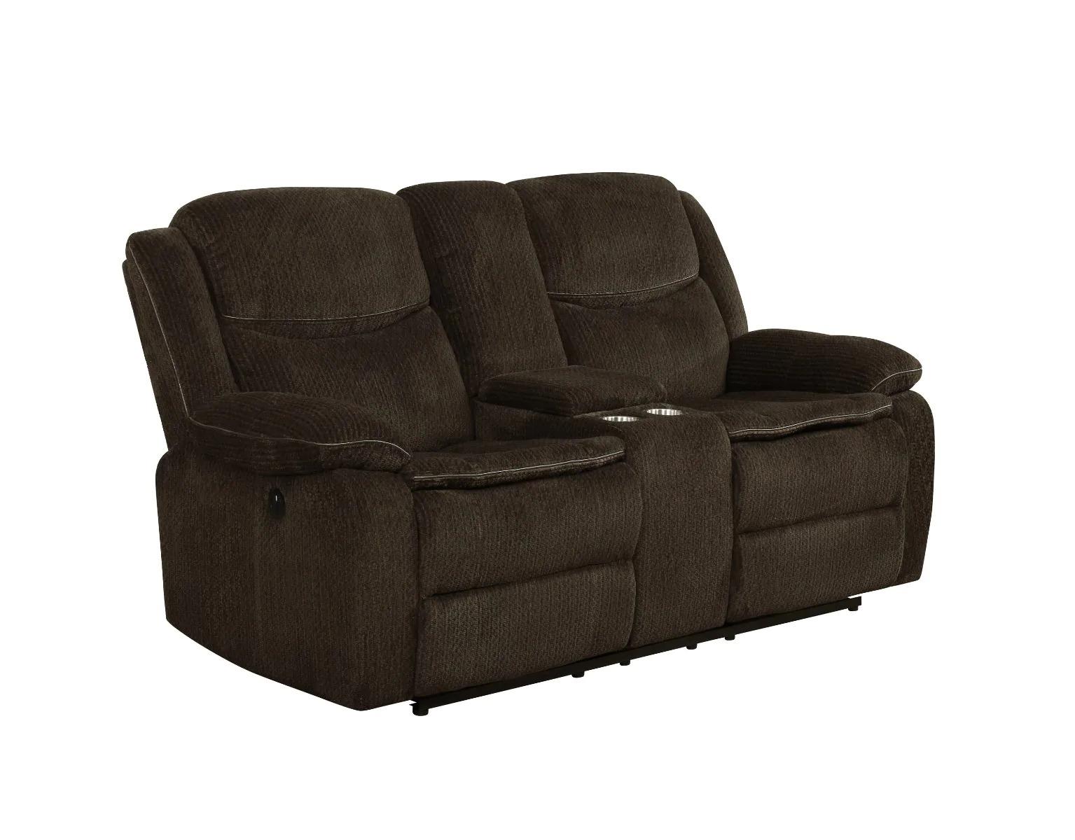 

                    
Buy Modern Brown Chenille Power Sofa Set 2pcs Coaster 610251P-S2 Jennings
