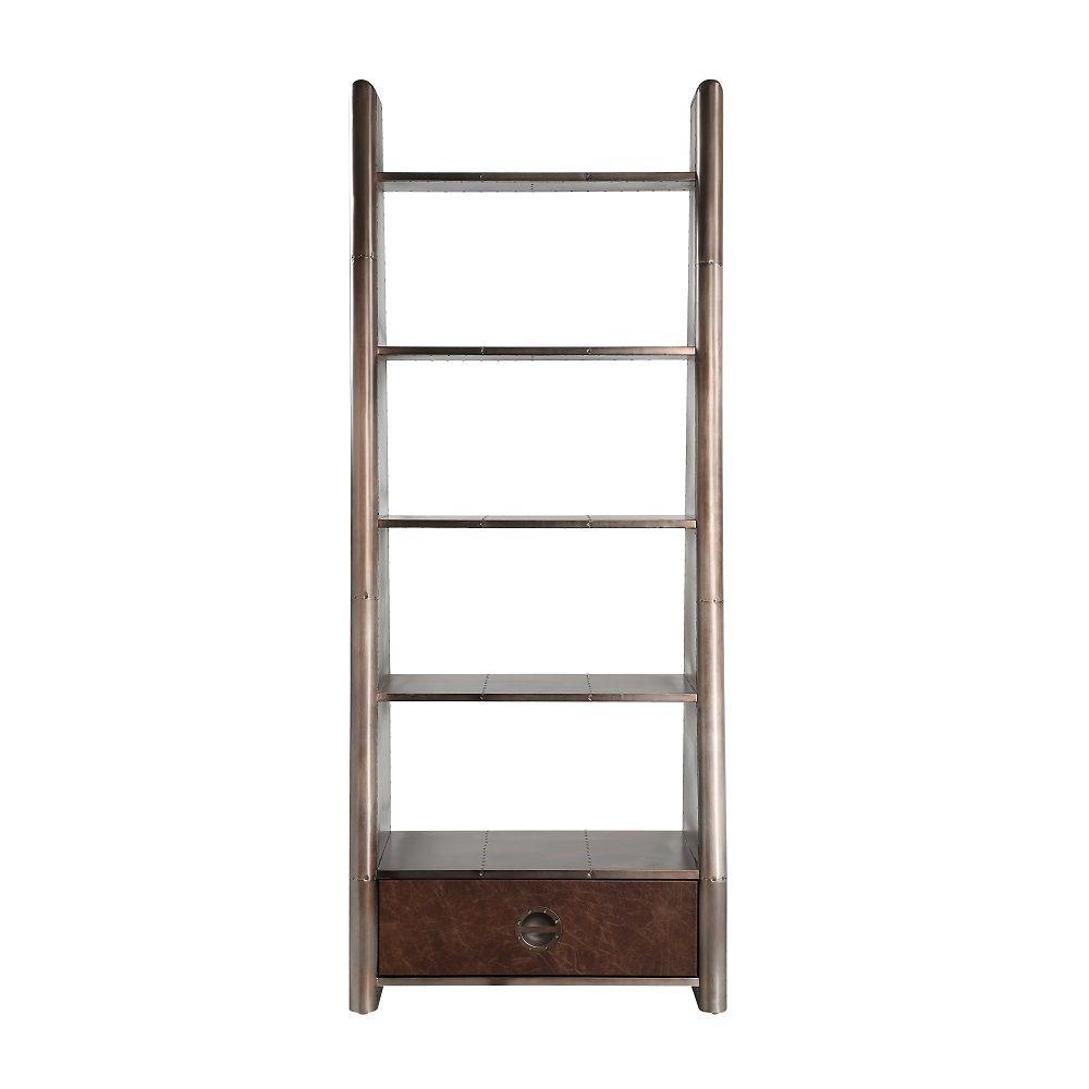 

    
Modern Brown Composite Wood Bookcase Acme Brancaster OF02405-B
