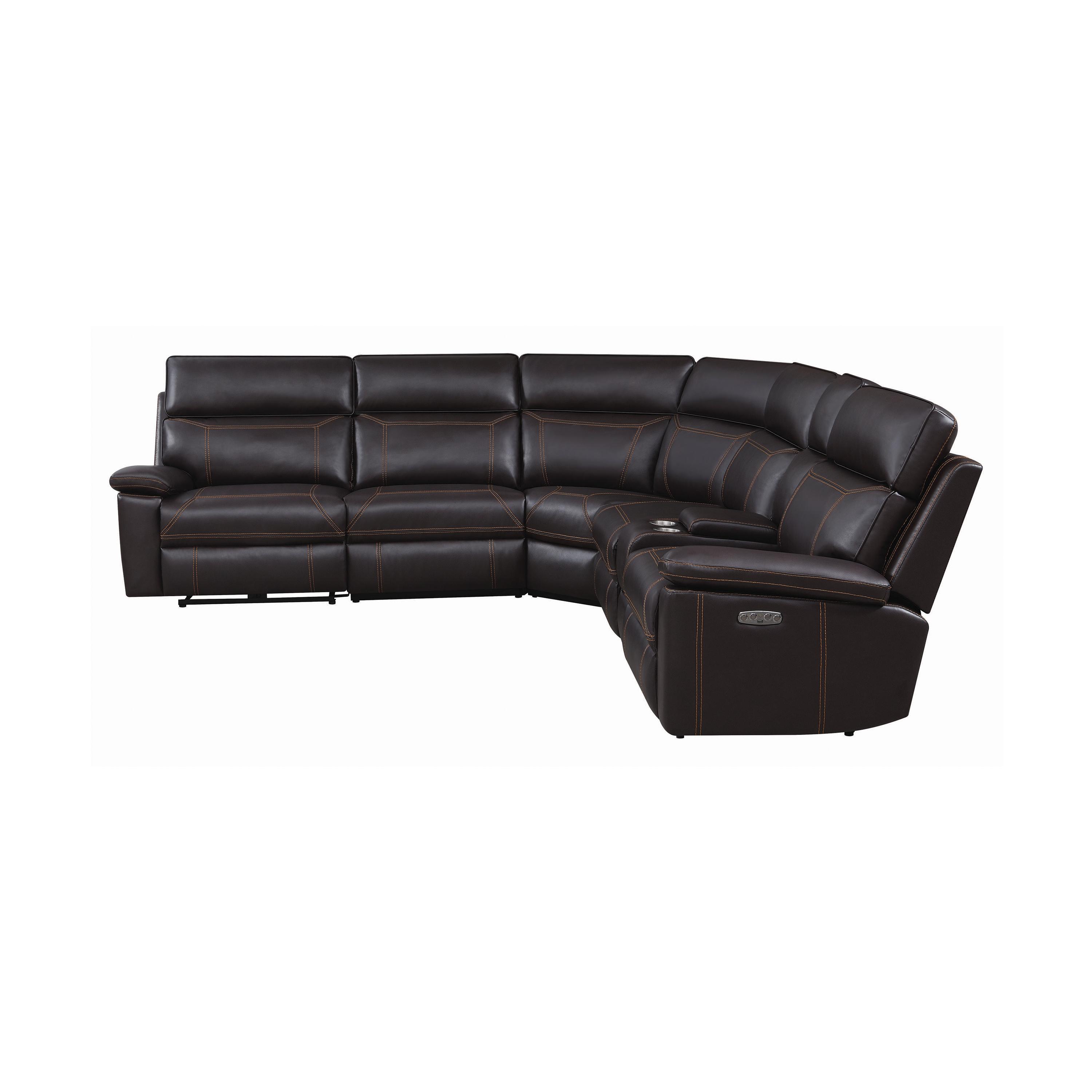 

                    
Coaster 603290PP Albany Power Sectional Brown Polyurethane Purchase 
