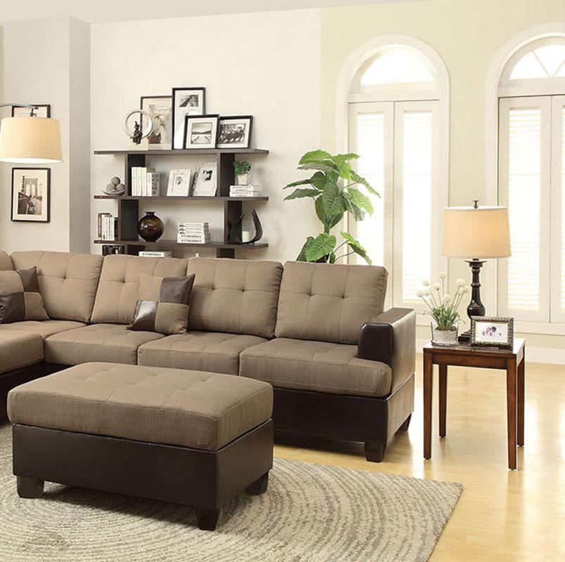 

    
Poundex Furniture F7603 3-Pcs Sectional Set Brown F7603
