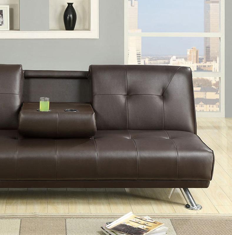 

    
Poundex Furniture F7220 Adjustable Sofa Brown F7220
