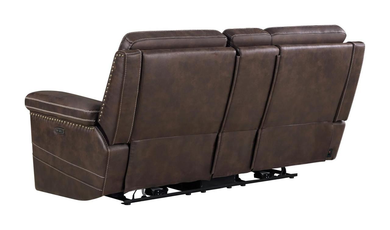 

                    
Coaster 603512PP Wixom Power Reclining Loveseat Brown Faux Suede Purchase 
