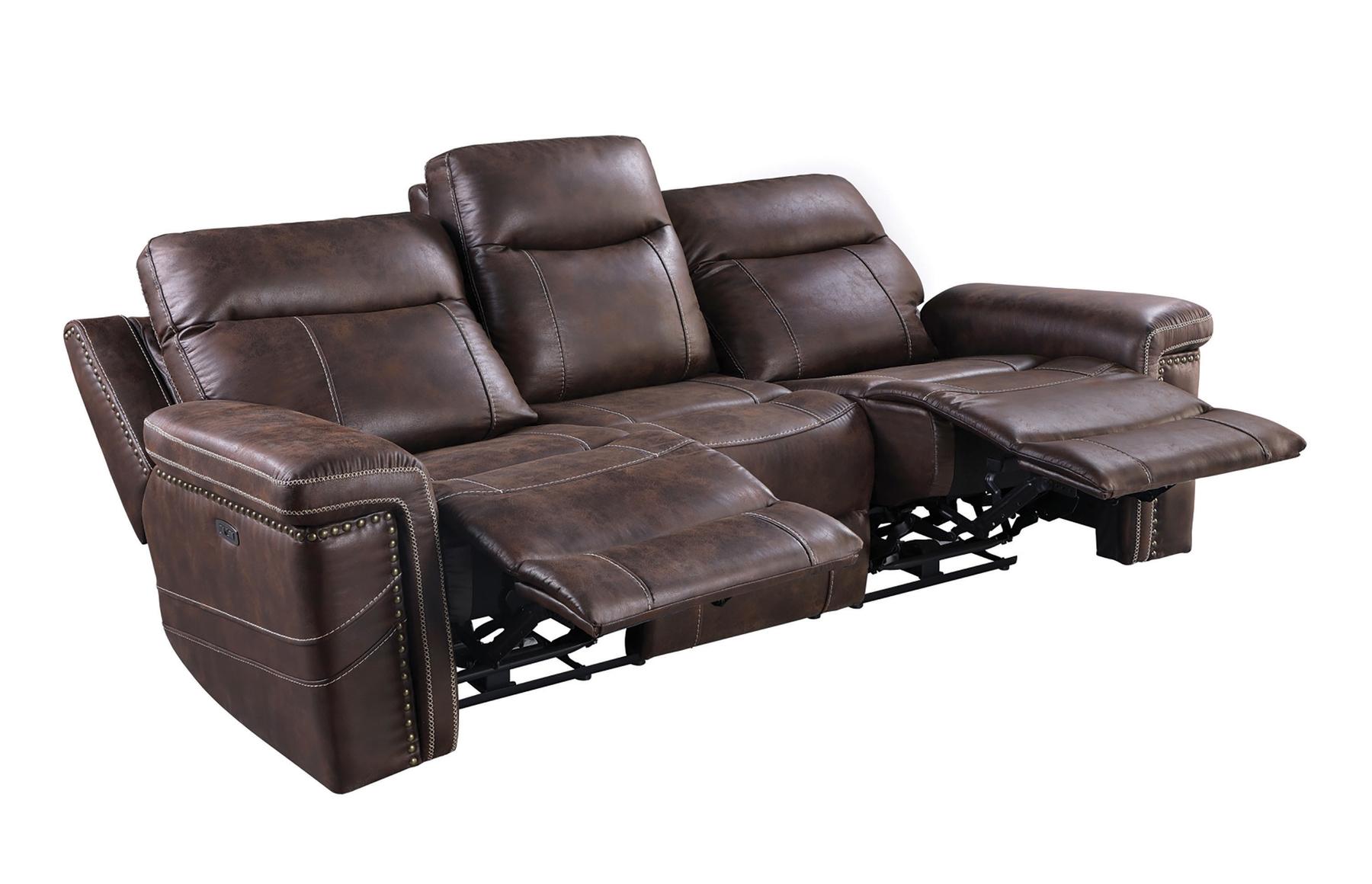 

    
Coaster 603511PP Wixom Power Reclining Sofa Brown 603511PP
