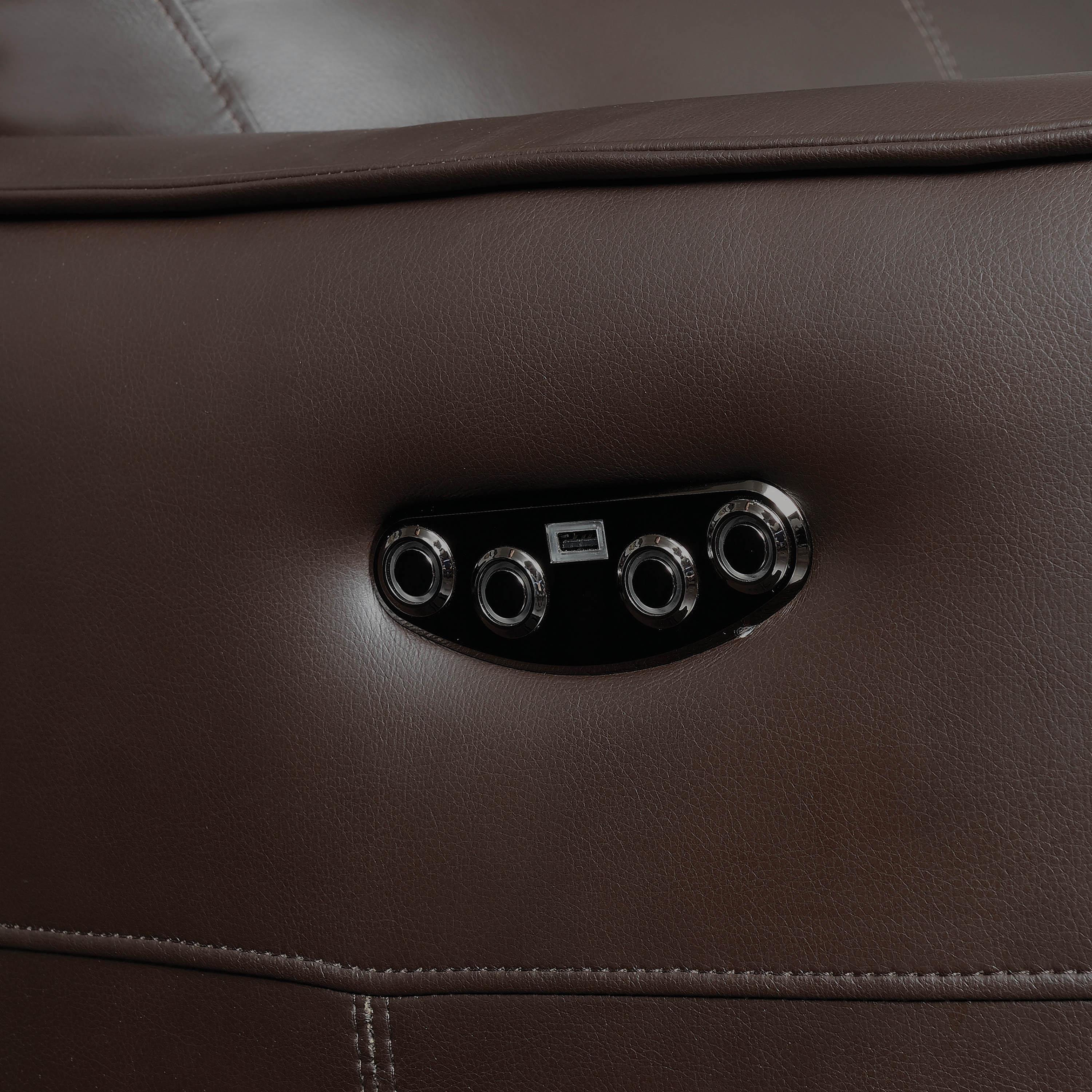 

        
Coaster Scranton Power2 sofa Brown Leather 021032443030
