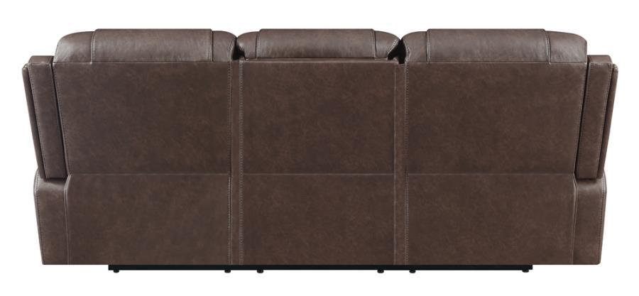 

    
610201-S2 Modern Brown Leatherette Motion Sofa Set 2pcs Coaster 610201-S2 Flamenco
