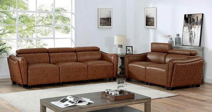 Modern Living Room Set Holmestrand Living Room Set 2PCS FOA6484BR-SF-S-2PCS FOA6484BR-SF-S-2PCS in Brown Leatherette