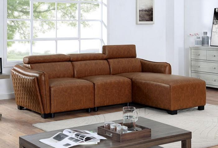 

    
Modern Brown Solid Wood Sectional Sofa Furniture of America Holmestrand FOA6484BR-SS
