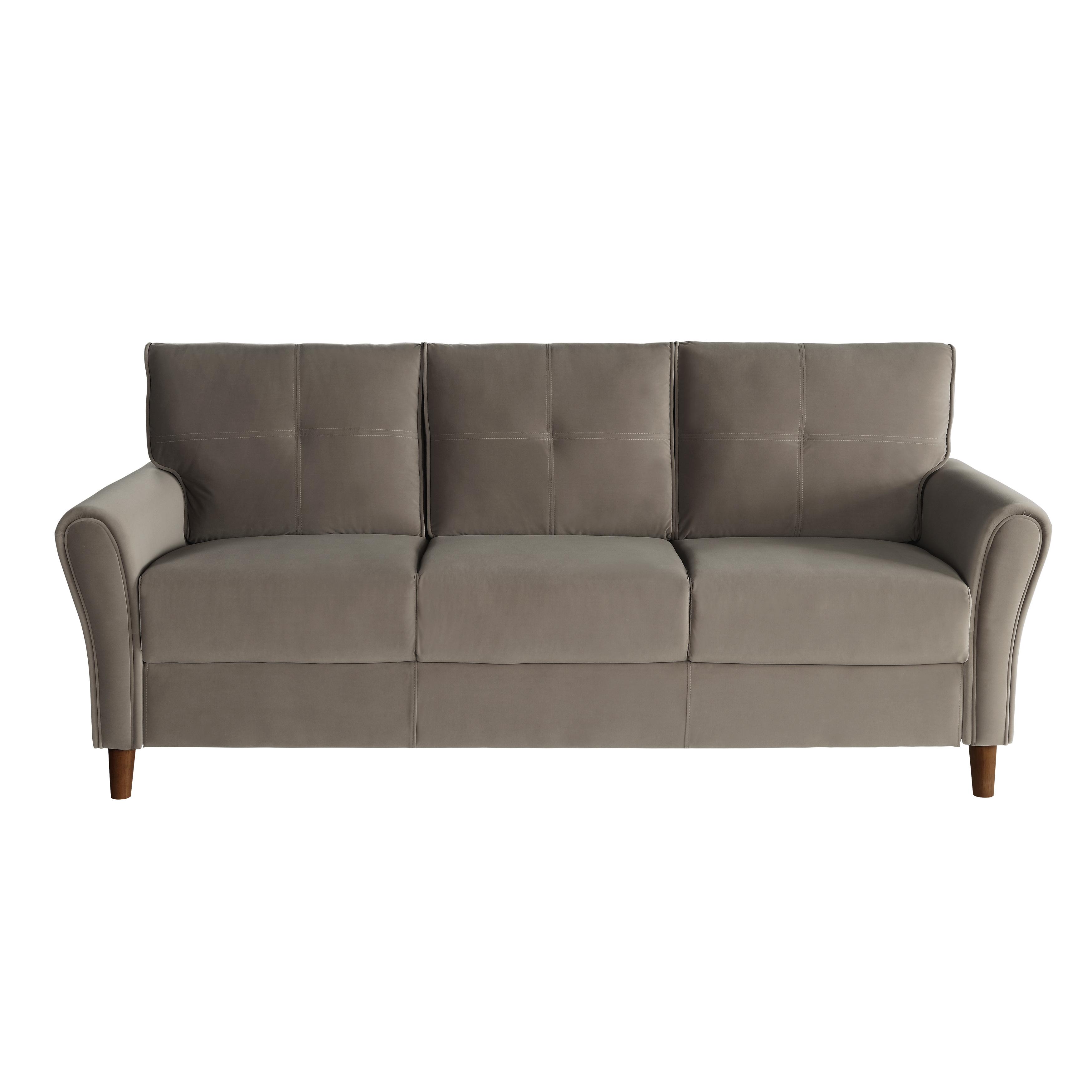 

    
Modern Brown Velvet Sofa Homelegance 9348BRW-3 Dunleith
