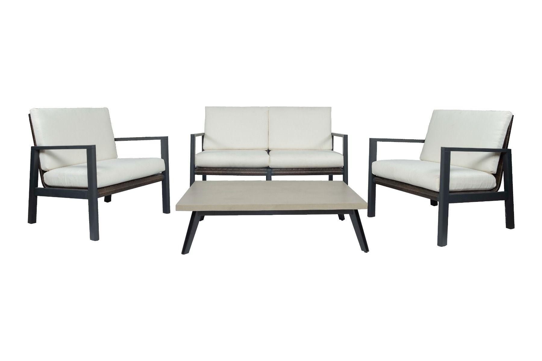 

    
Modern Brown/White Aluminum Outdoor Conversation Set 4PCS VIG Furniture Renava Cuba VGPD-296.51-SET-4PCS
