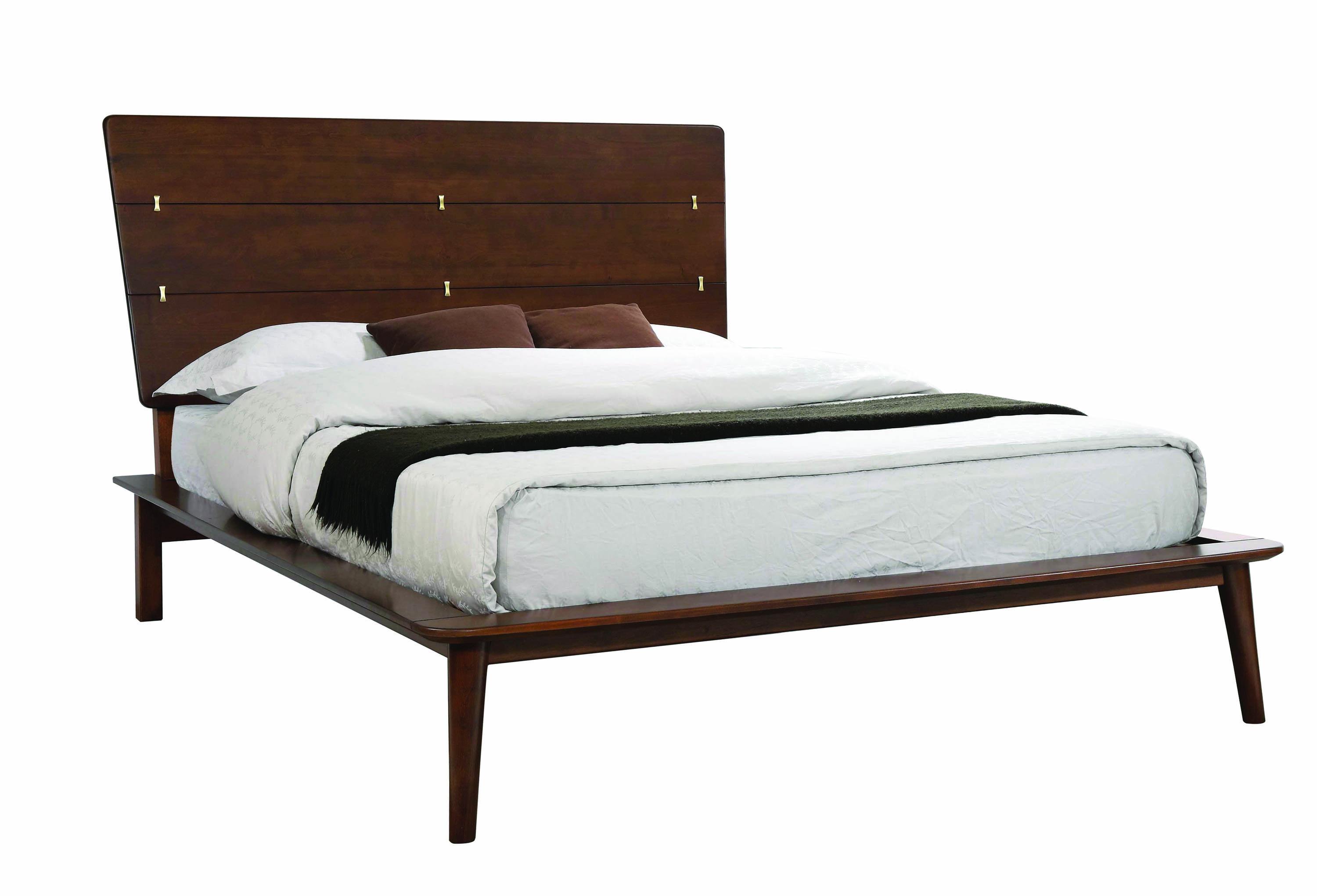 

    
Modern Brown Wood C king bed Wenham by Coaster
