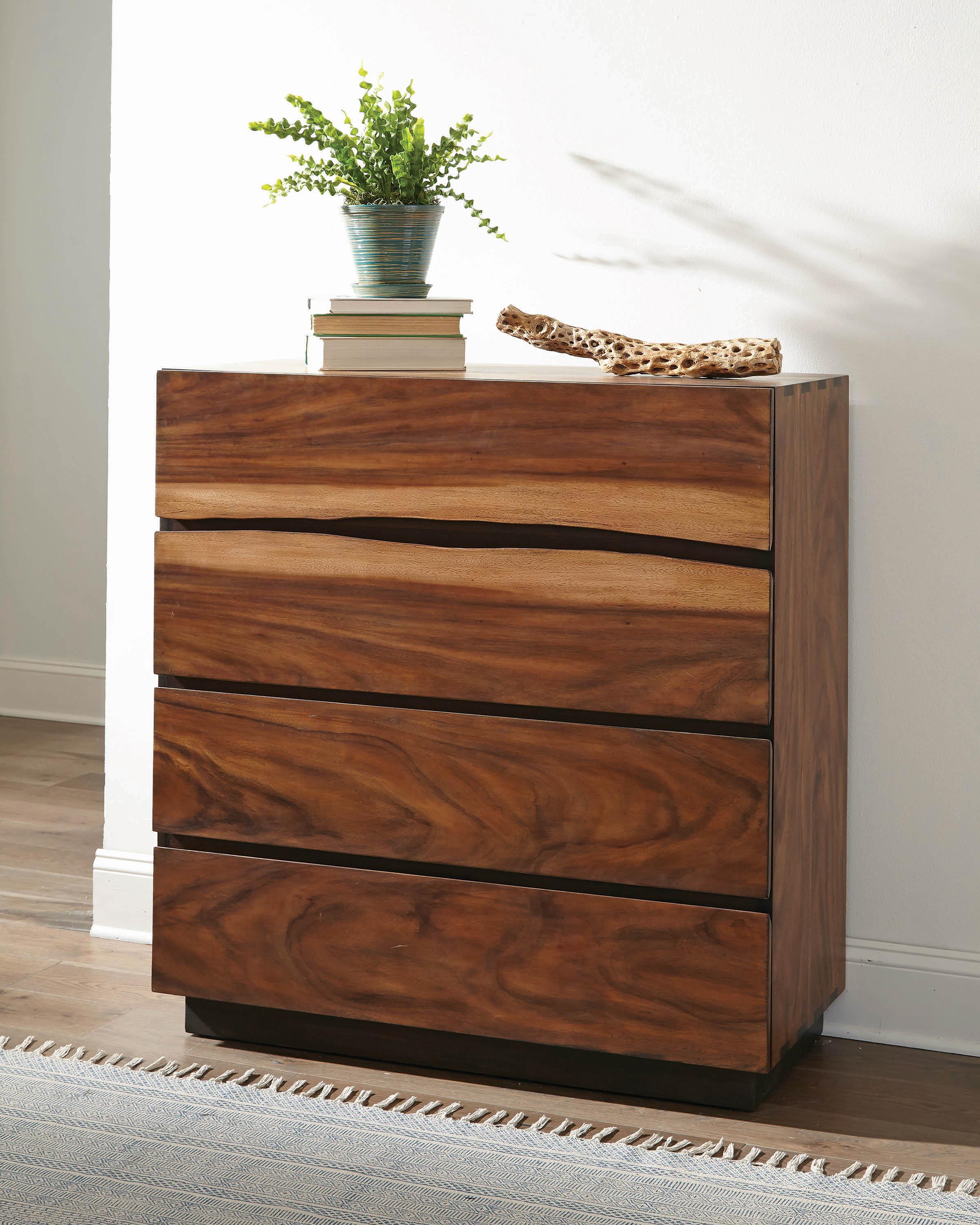 

    
Modern Brown Wood Chest Madden by Coaster
