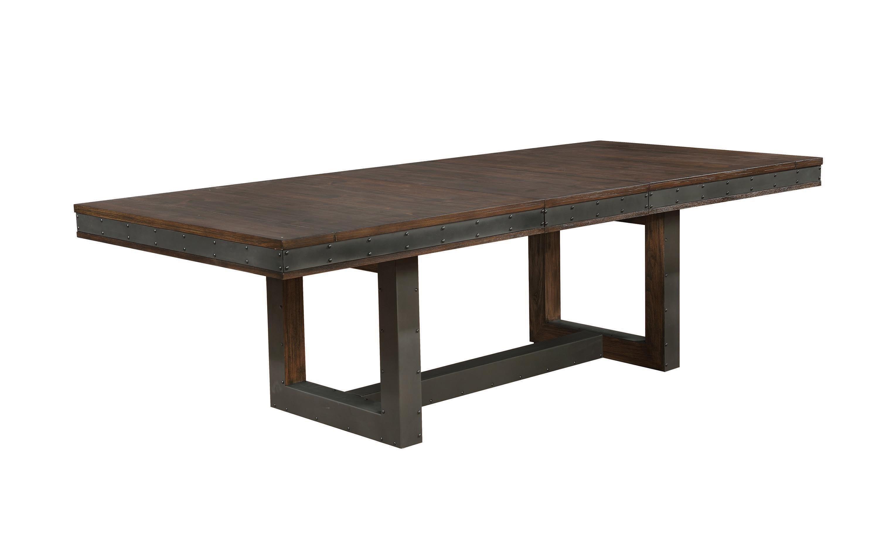 Modern Dining Table Atwater 107721 in Brown 