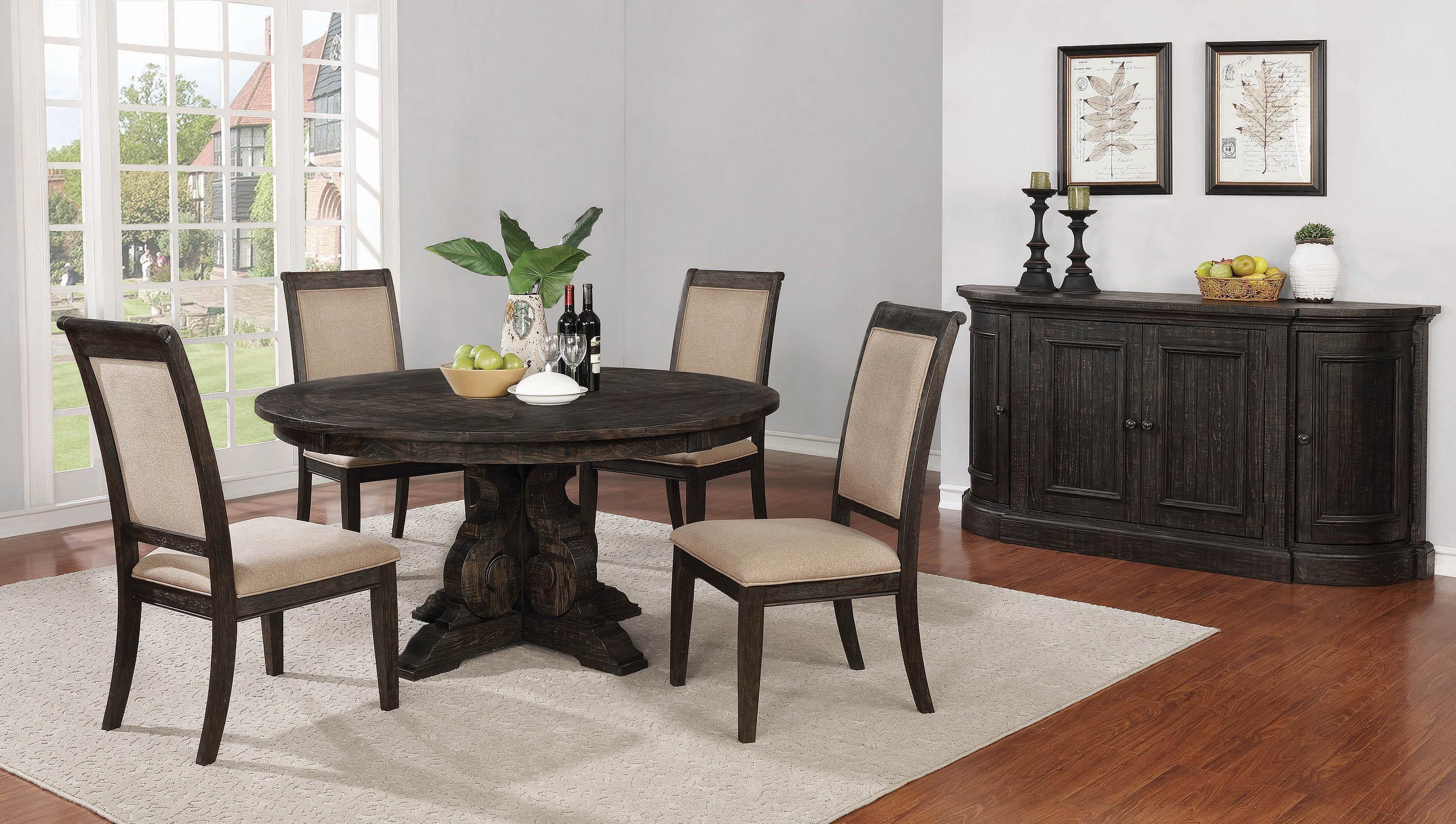 

    
Modern Brown Wood Dining table Whitney by Coaster
