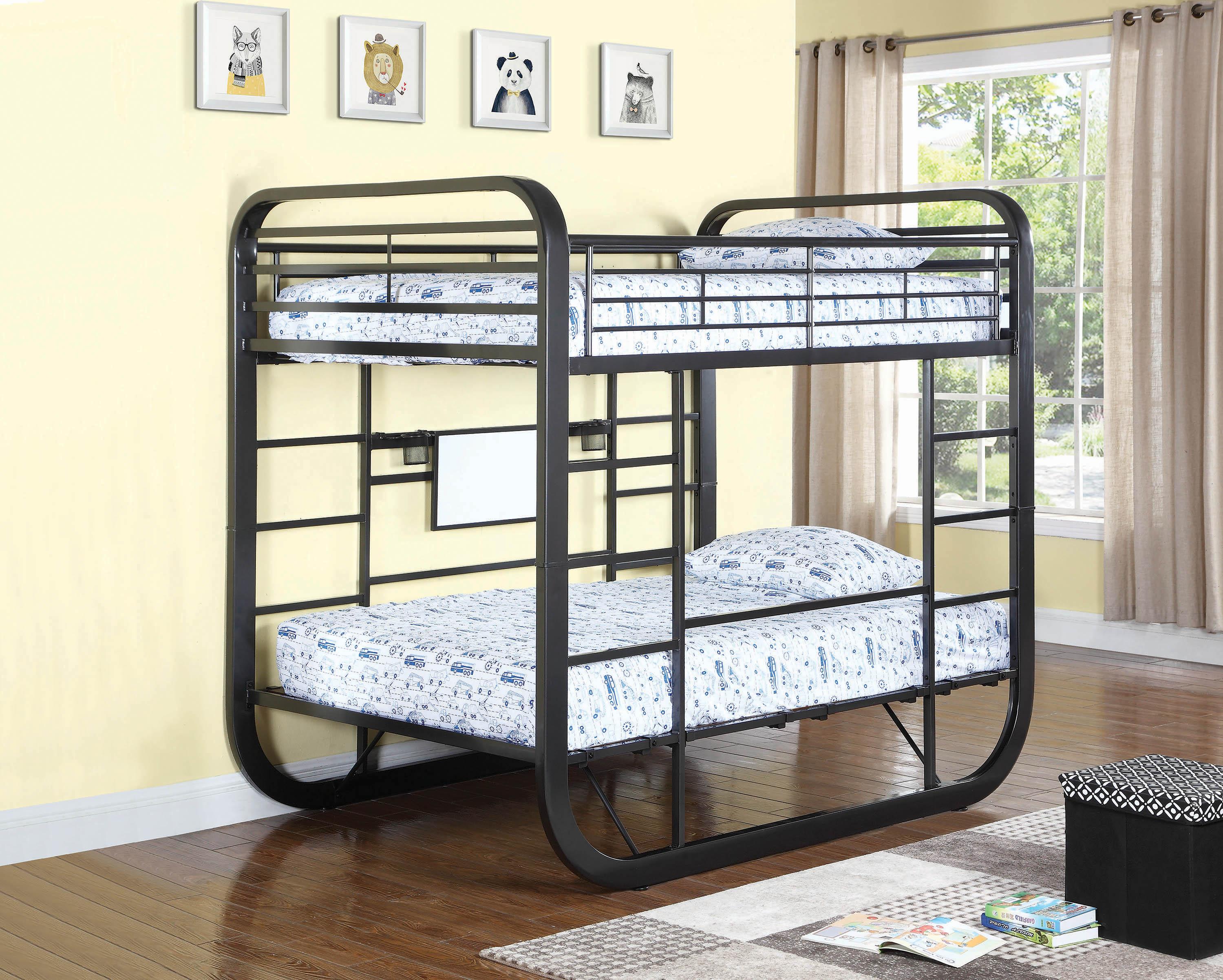 

    
Modern Brown Wood Full / full workstation bunk bed Archer by Coaster
