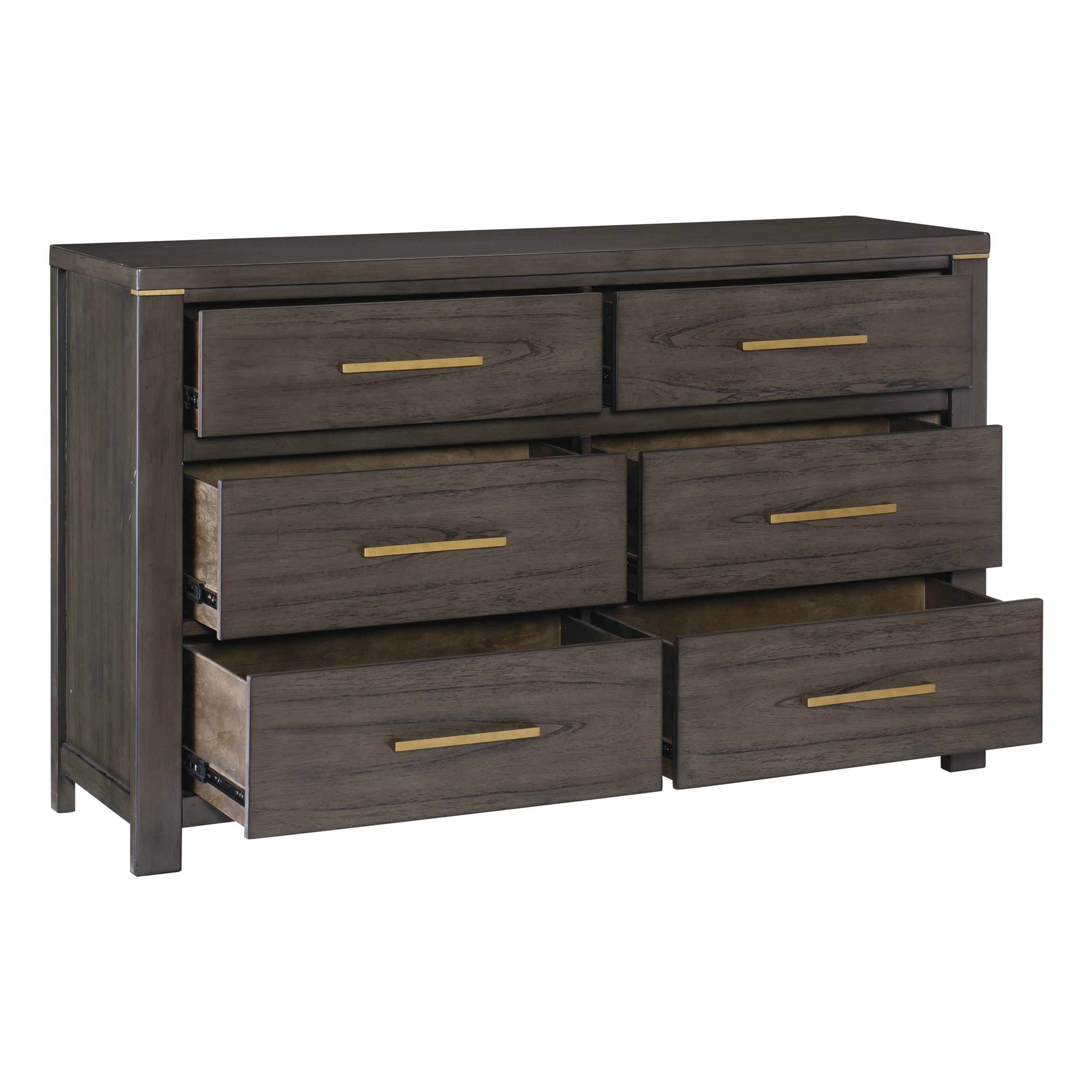 

    
Modern Brownish Gray Wood Dresser Homelegance 1555-5 Scarlett
