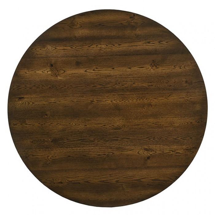 

    
Modern Burnished Oak & Espresso Solid Wood Dining Table Furniture of America CM3148RT Buhl
