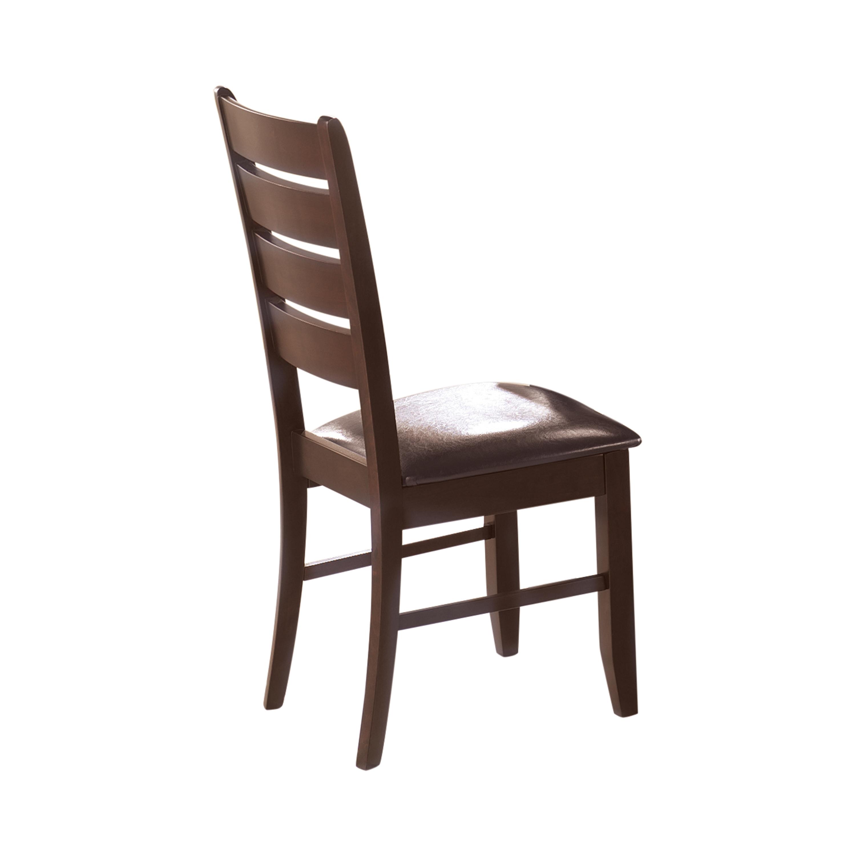 

    
Modern Cappuccino Hardwood Side Chair Set 2pcs Coaster 102722 Dalila
