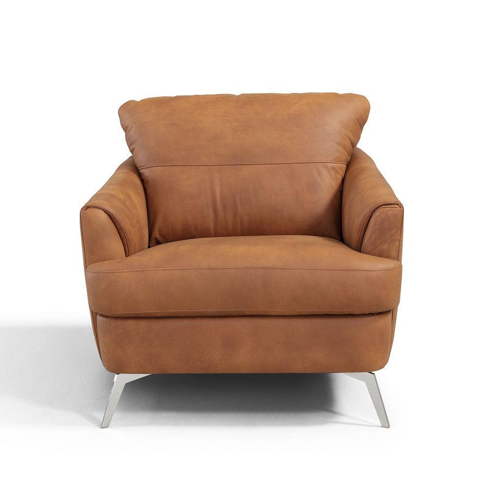 

    
Modern Cappuccino Leather Chair Acme Safi LV00218
