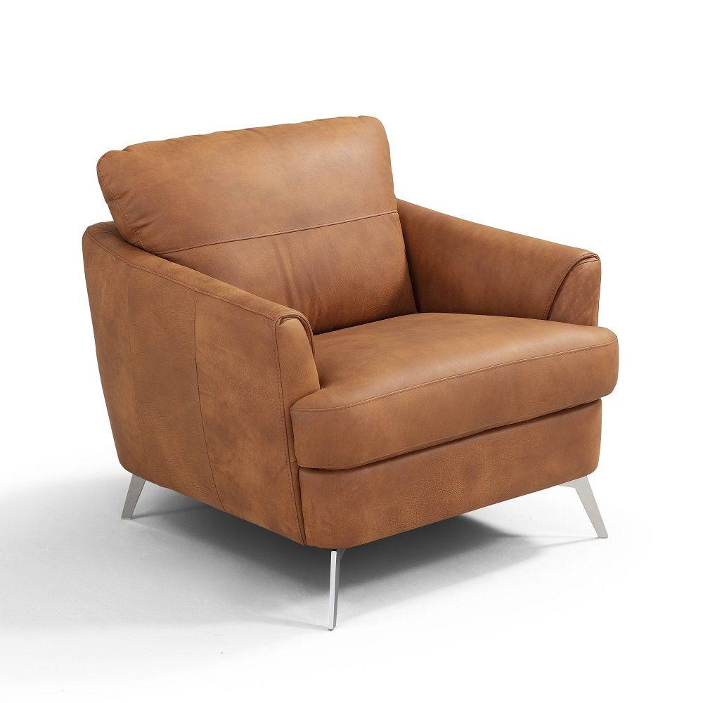 

    
Modern Cappuccino Leather Chair Acme Safi LV00218
