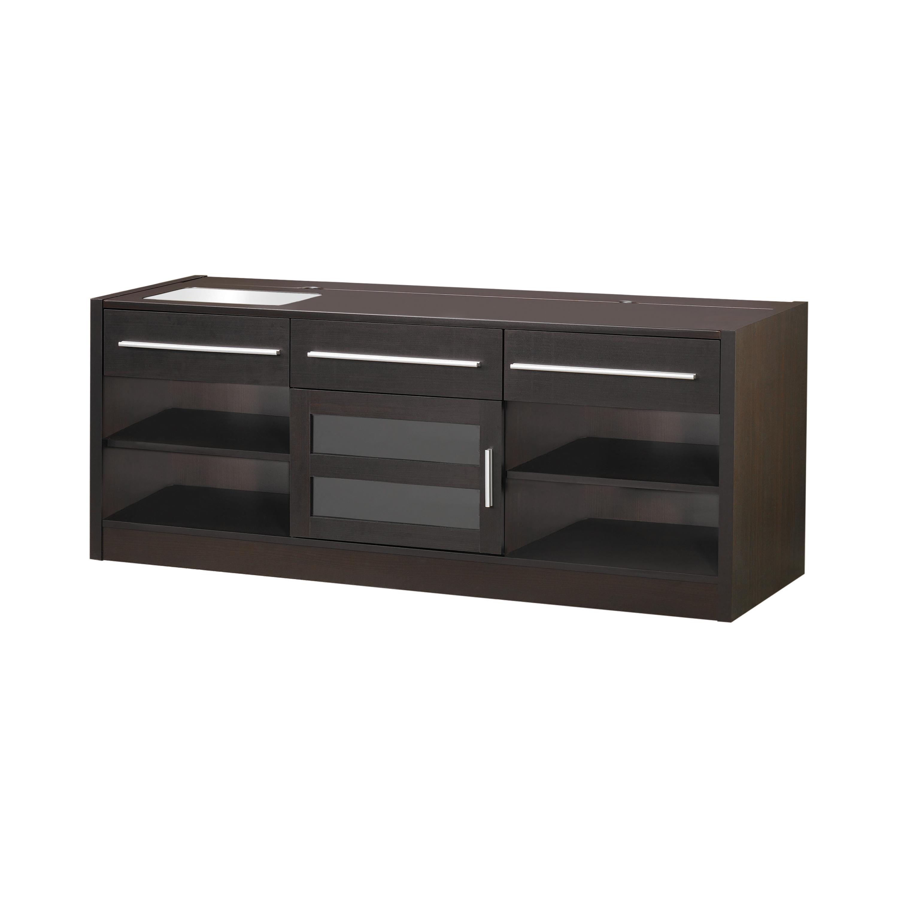 

    
Modern Cappuccino Wood Built-in Connect-it TV Console Coaster 700650
