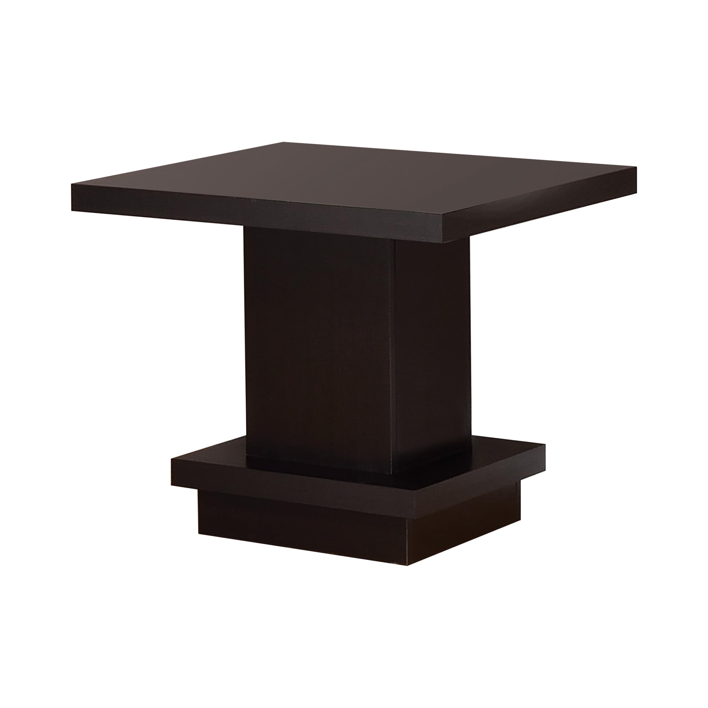 

    
Modern Cappuccino Wood End Table Coaster 705167
