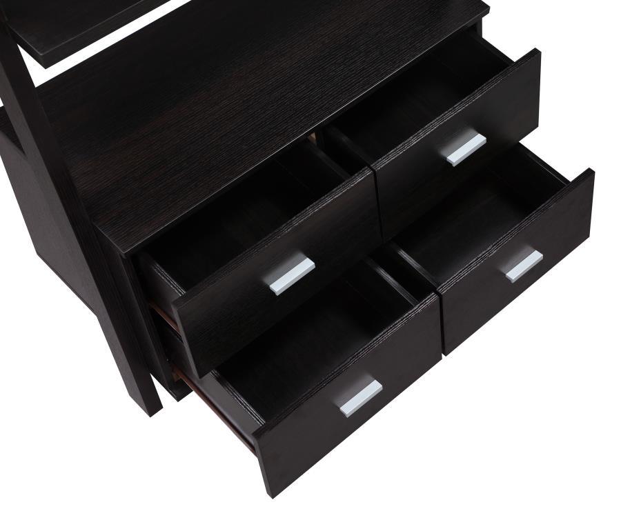 

    
Modern Cappuccino Wood Storage Bookcase Coaster 800319 Bower
