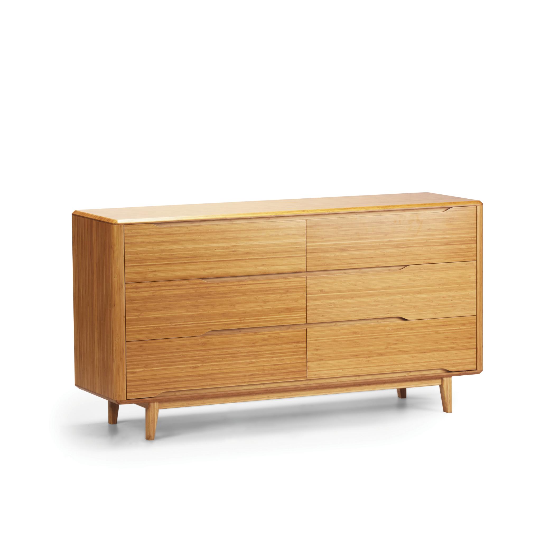 

    
Caramelized Bamboo 6 Drawer Dresser Modern Currant by Greenington
