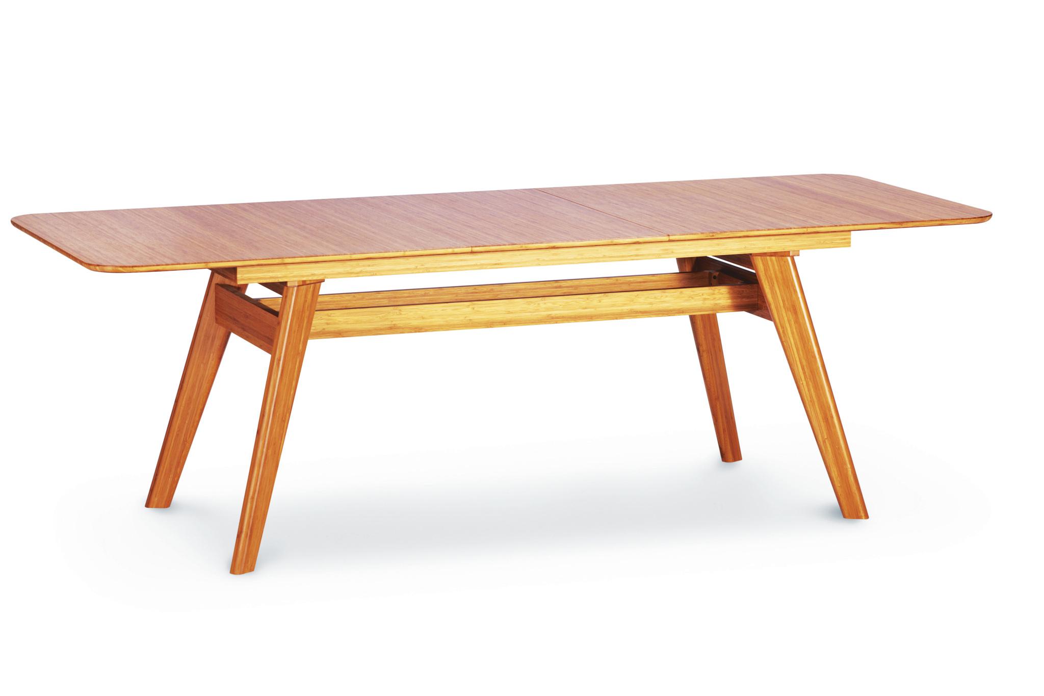 

    
Caramelized Bamboo Extension Dining Table Modern Currant by Greenington
