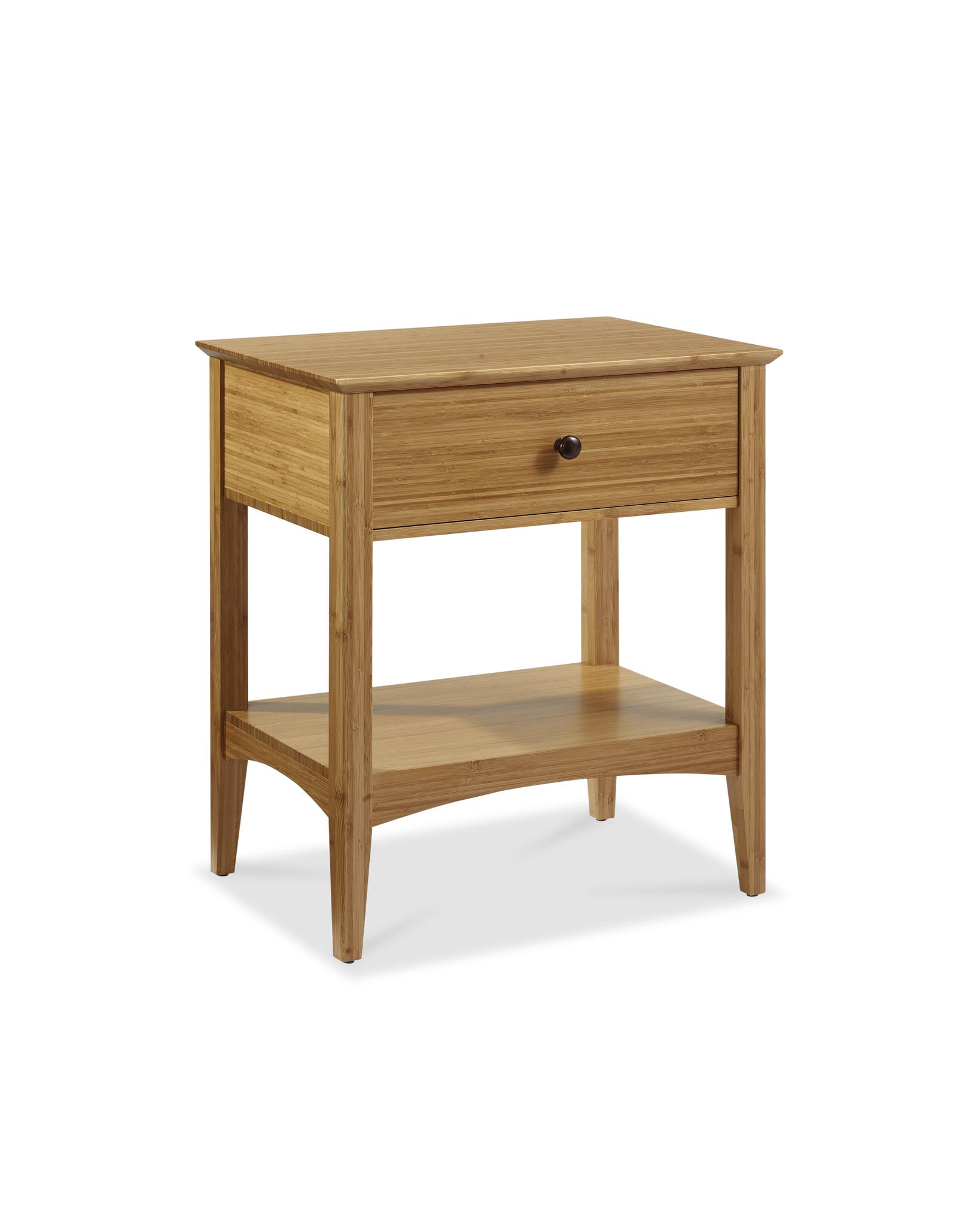 

    
Caramelized Bamboo Nightstand Modern Willow by Greenington
