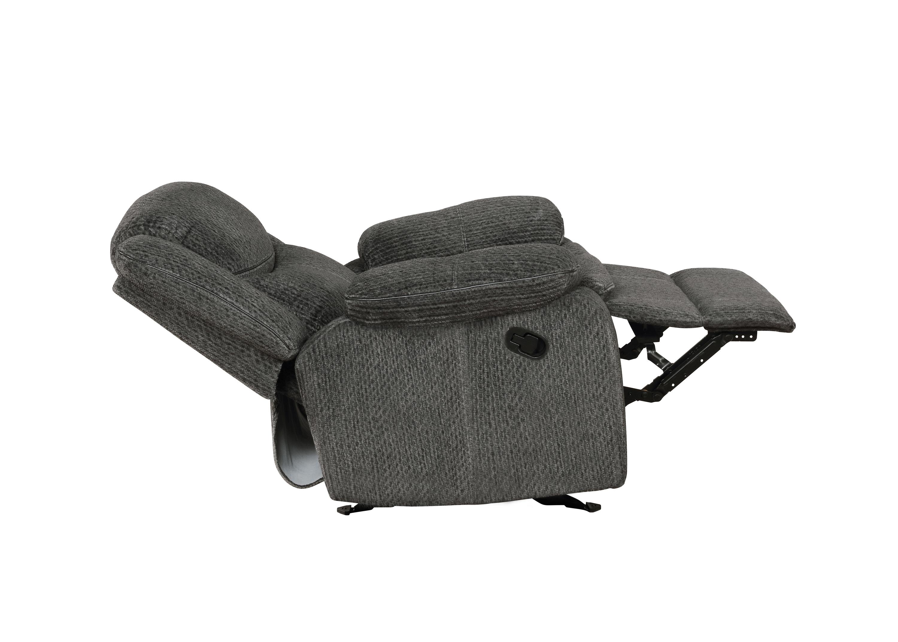 

                    
Coaster 610256 Jennings Motion Glider Recliner Charcoal Chenille Purchase 
