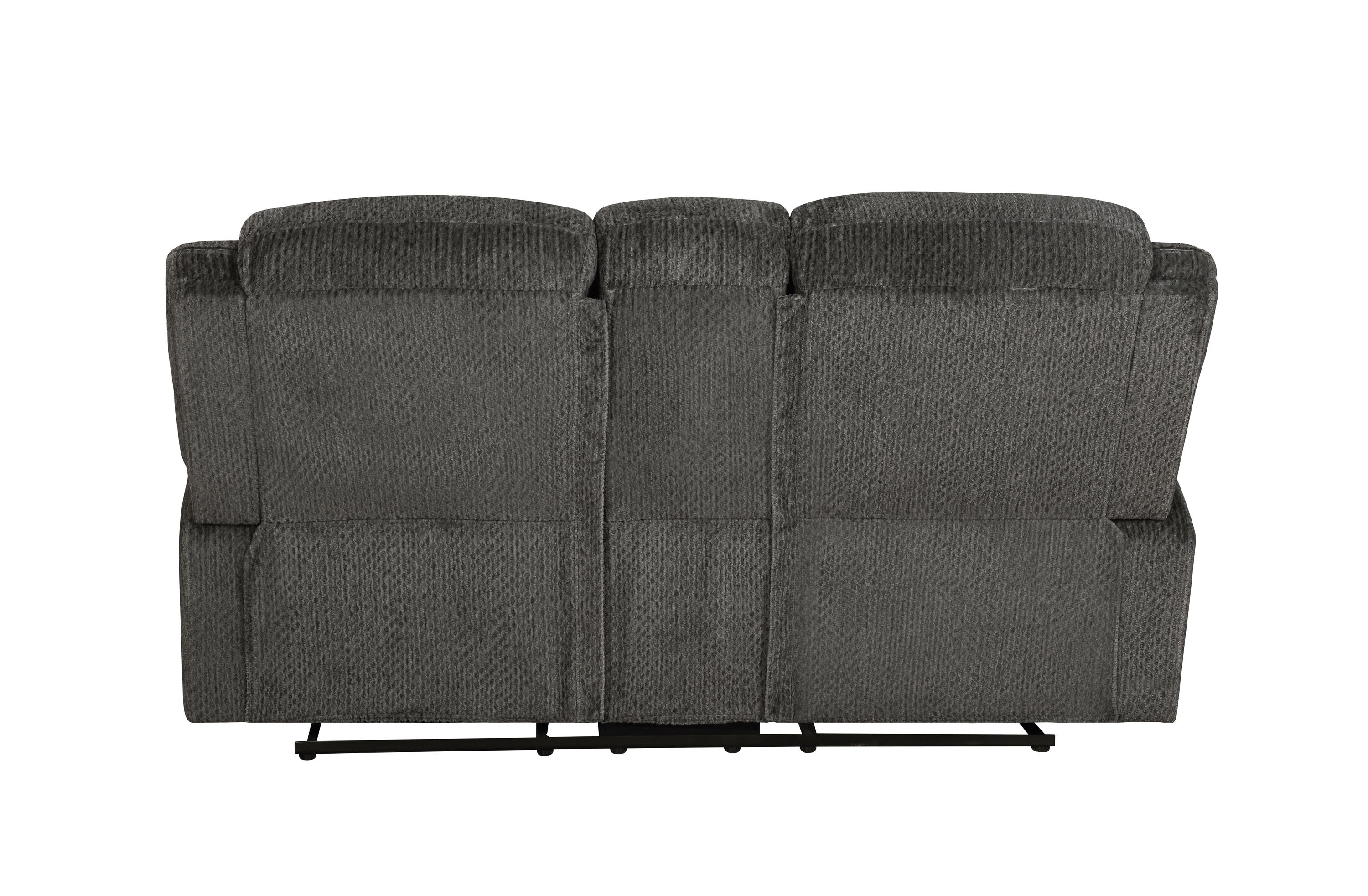 

    
Modern Charcoal Chenille Motion Sofa Set 2pcs Coaster 610254-S2 Jennings

