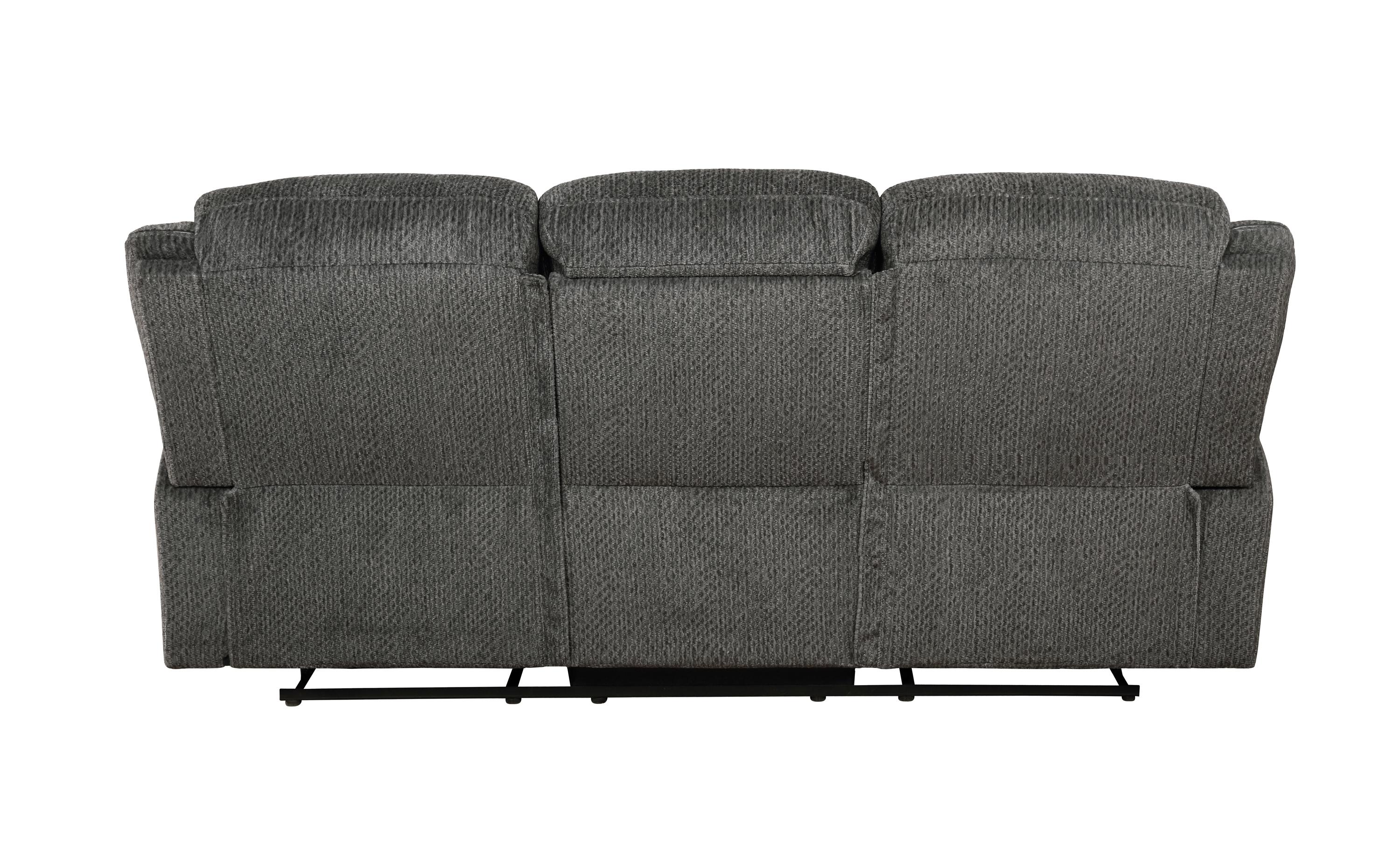

    
610254-S3 Modern Charcoal Chenille Motion Sofa Set 3pcs Coaster 610254-S3 Jennings
