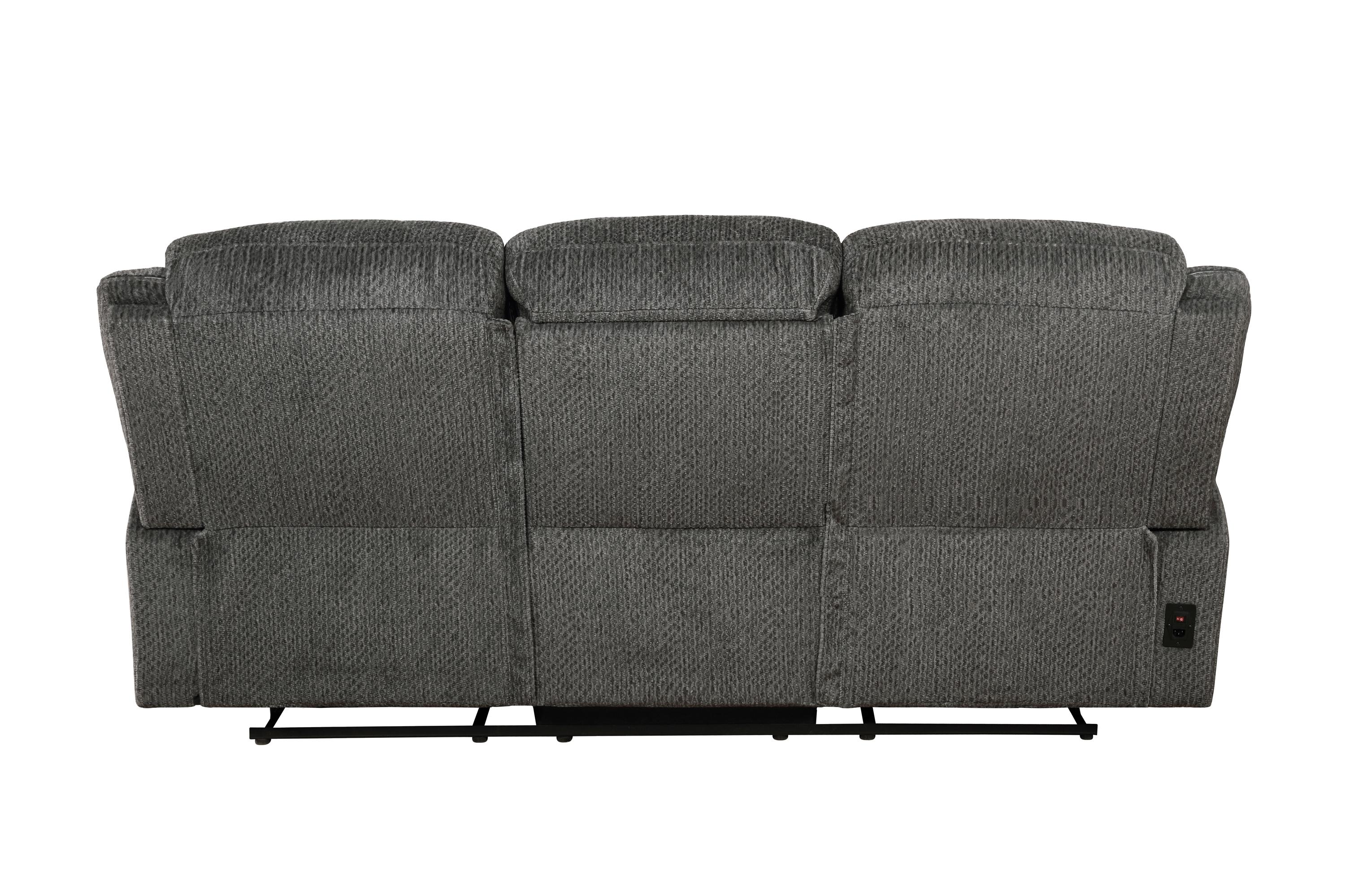 

    
610254P-S2 Modern Charcoal Chenille Power Sofa Set 2pcs Coaster 610254P-S2 Jennings
