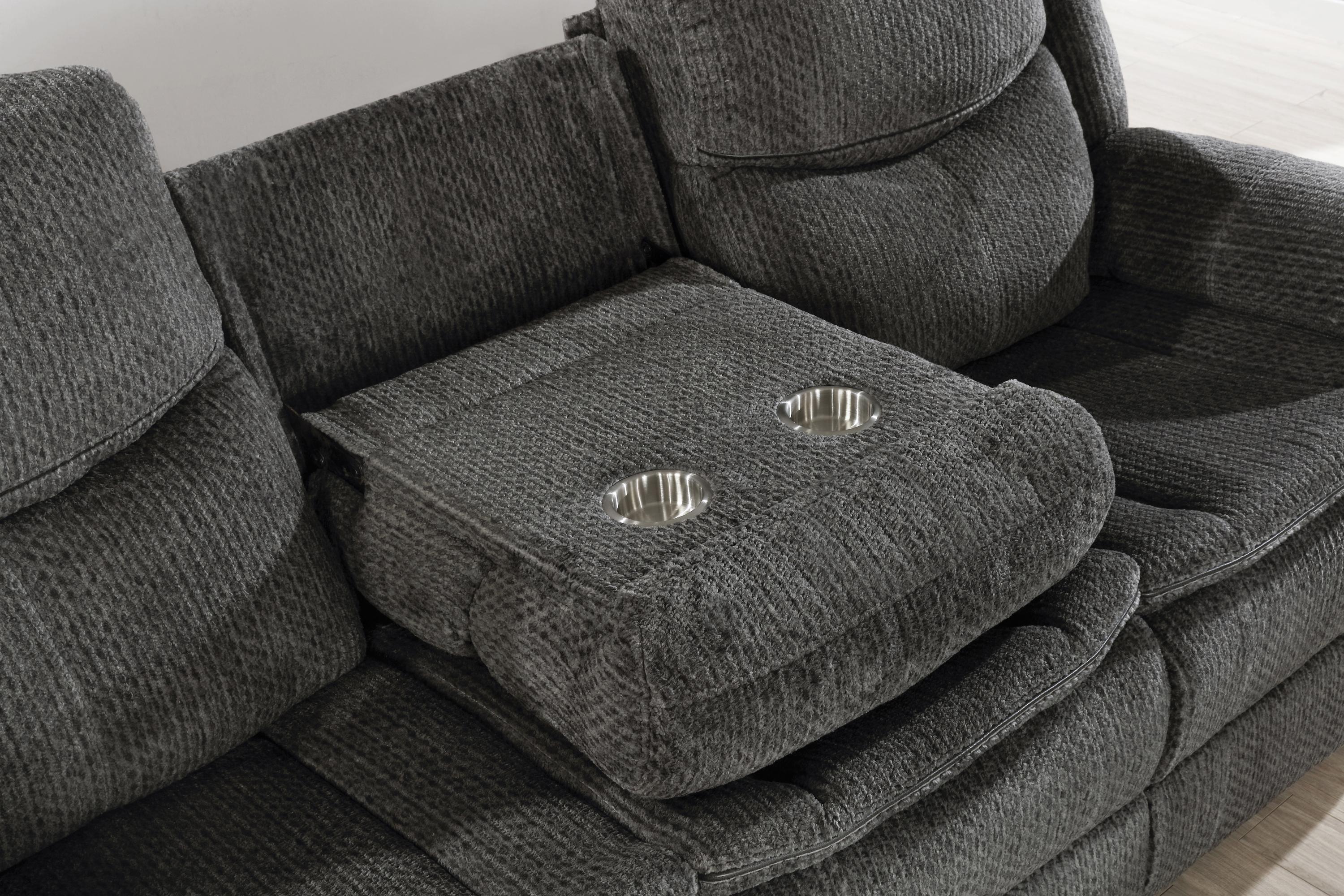 

    
 Order  Modern Charcoal Chenille Power Sofa Set 2pcs Coaster 610254P-S2 Jennings
