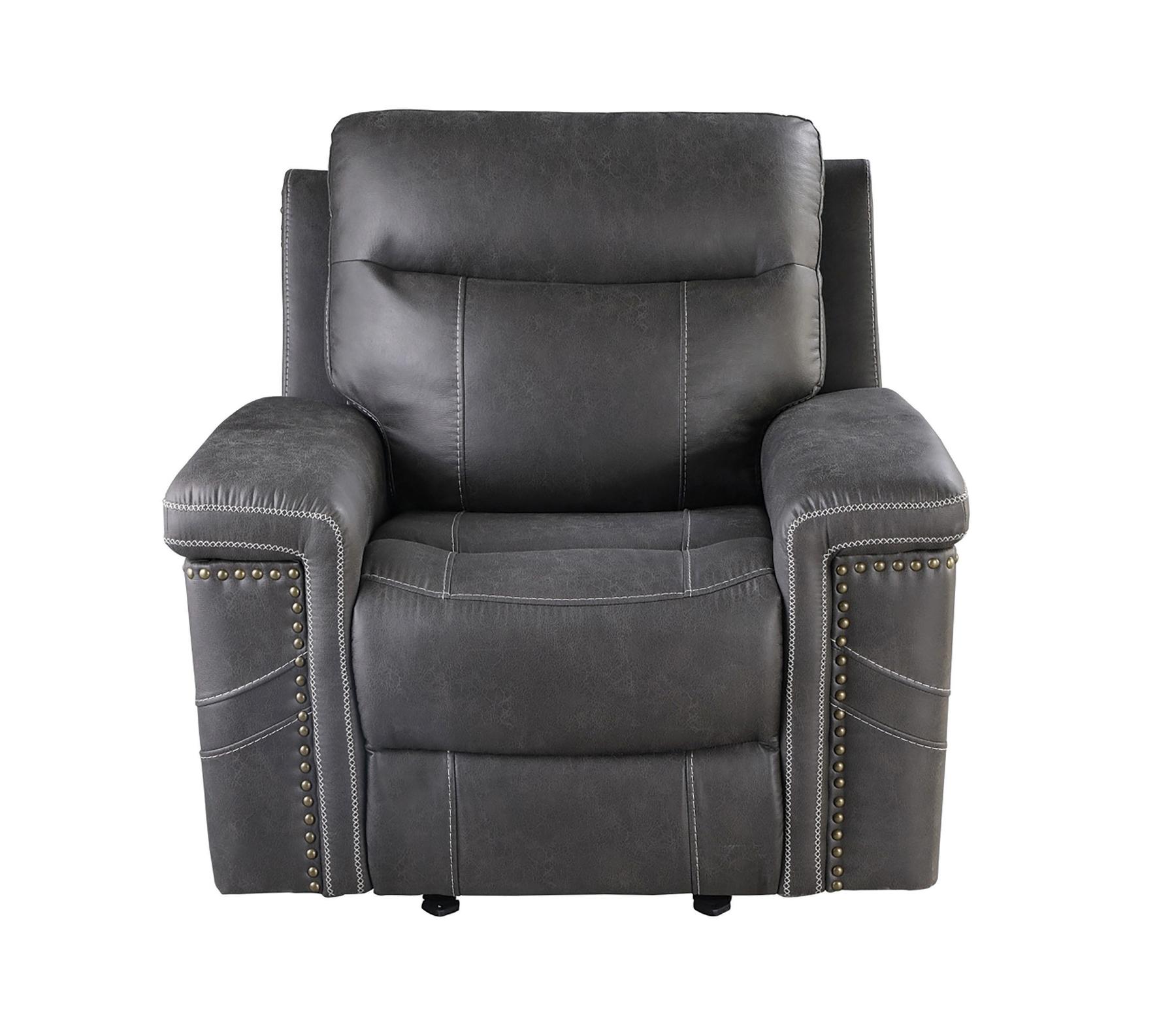 

    
Modern Charcoal Faux Suede Power Recliner Coaster 603516PP Wixom

