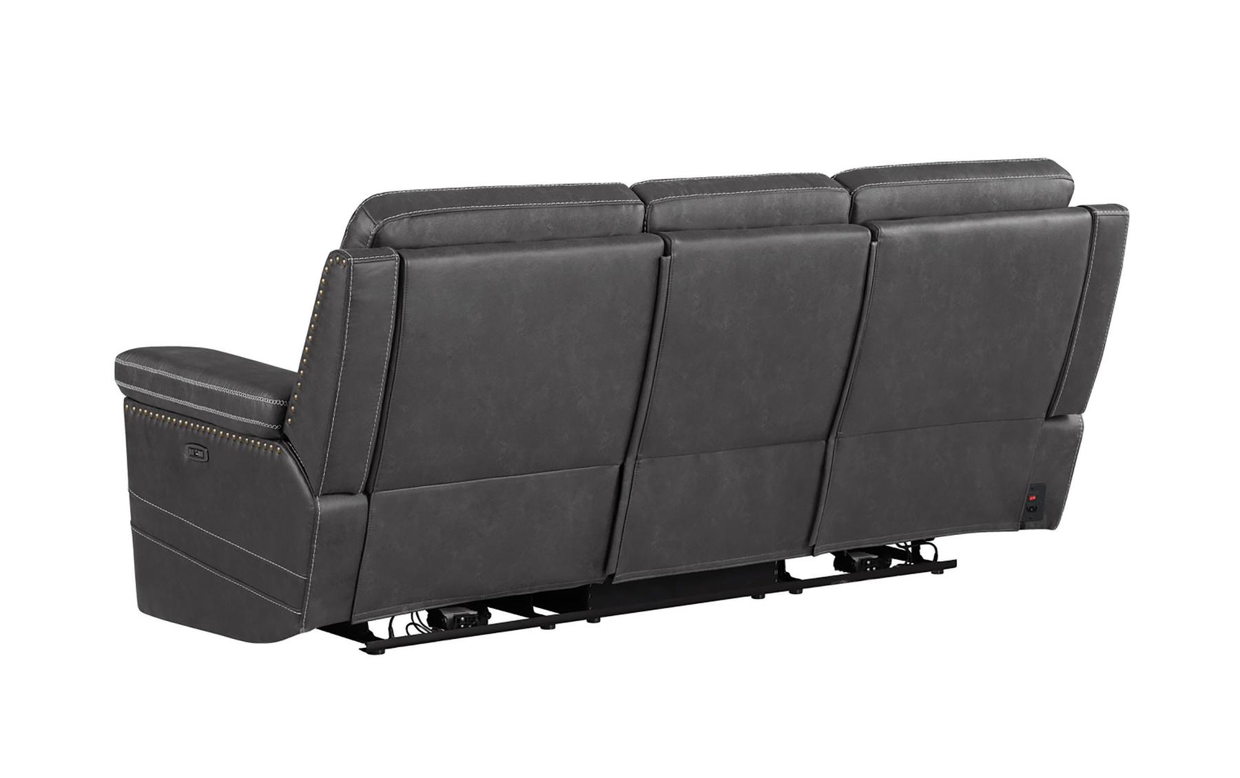 

                    
Coaster 603514PP Wixom Power Reclining Sofa Charcoal Faux Suede Purchase 
