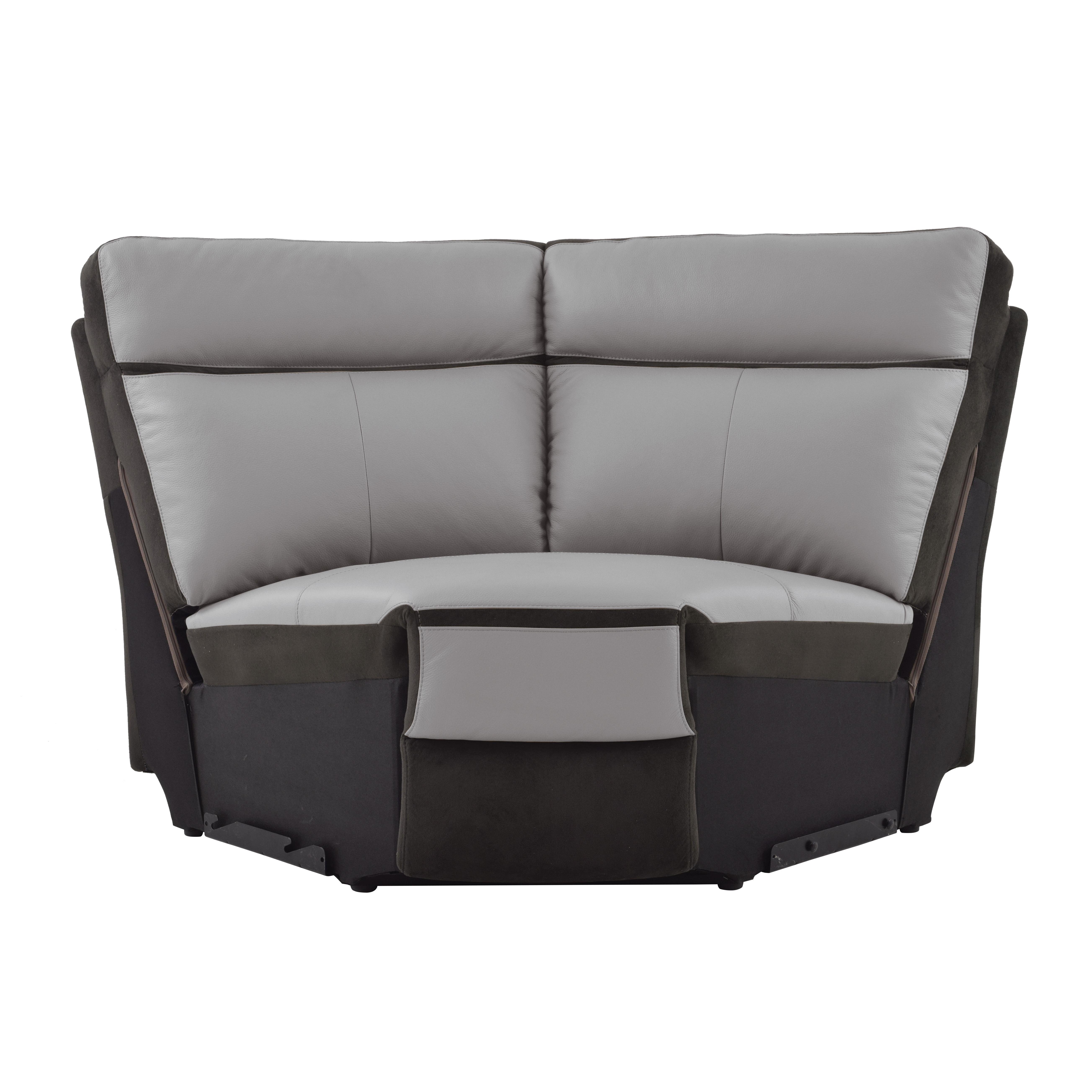 

                    
Homelegance 8318*6B1PW Laertes Power Reclining Sectional Charcoal Top grain leather Purchase 
