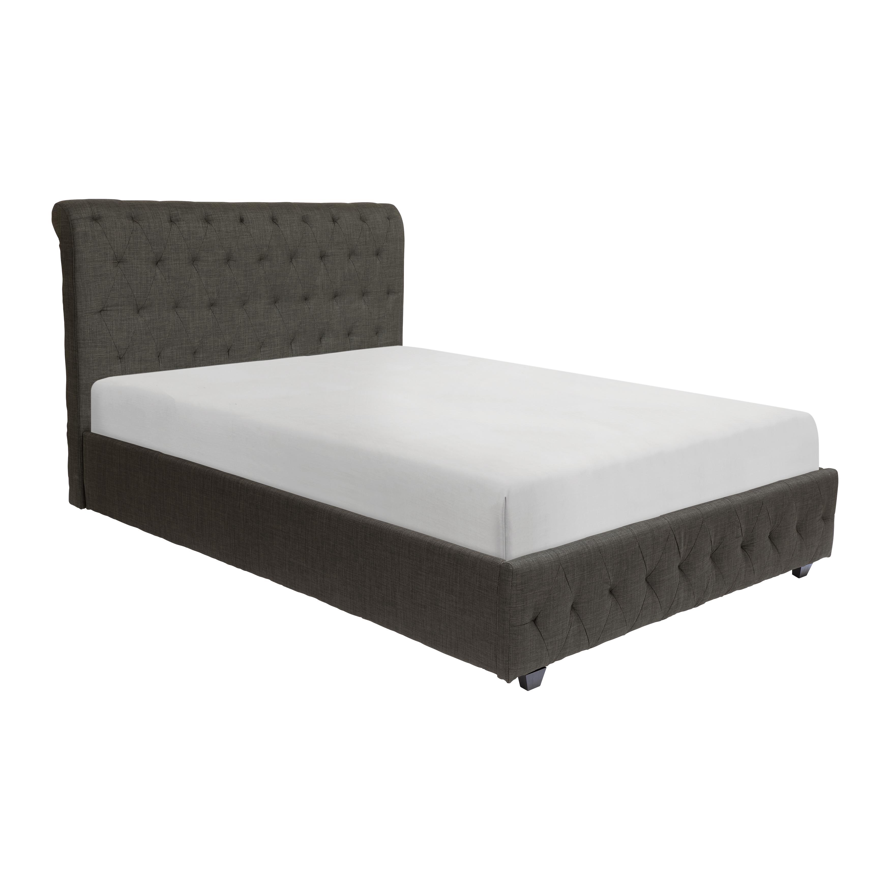 Modern Bed 5789KN-1EK* Baldwyn 5789KN-1EK* in Charcoal Polyester