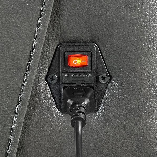 

    
Modern Charcoal Top Grain Leather Power Reclining Sofa Coaster 610484P Longport

