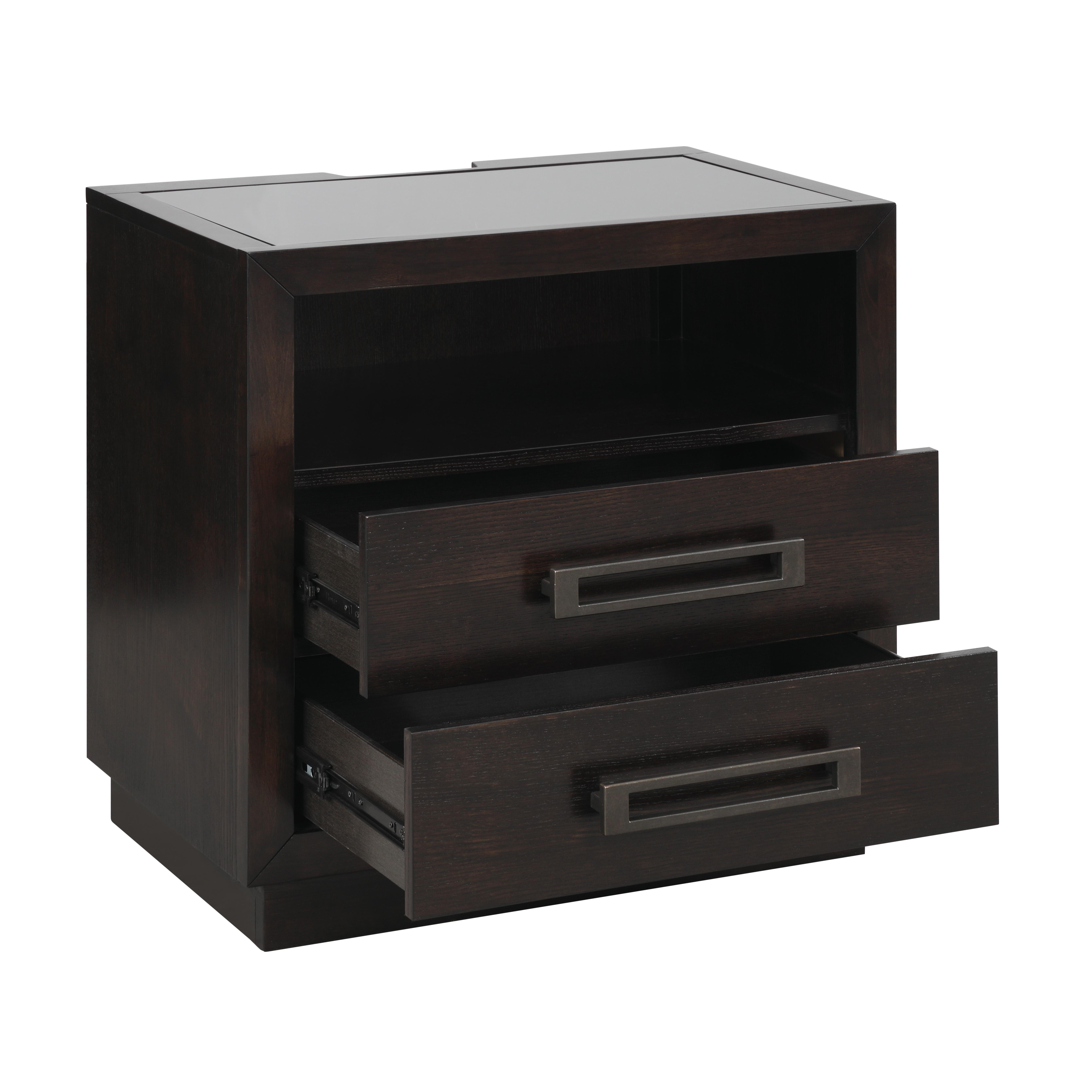 

    
Modern Charcoal Wood Nightstand Homelegance 5424-4 Larchmont
