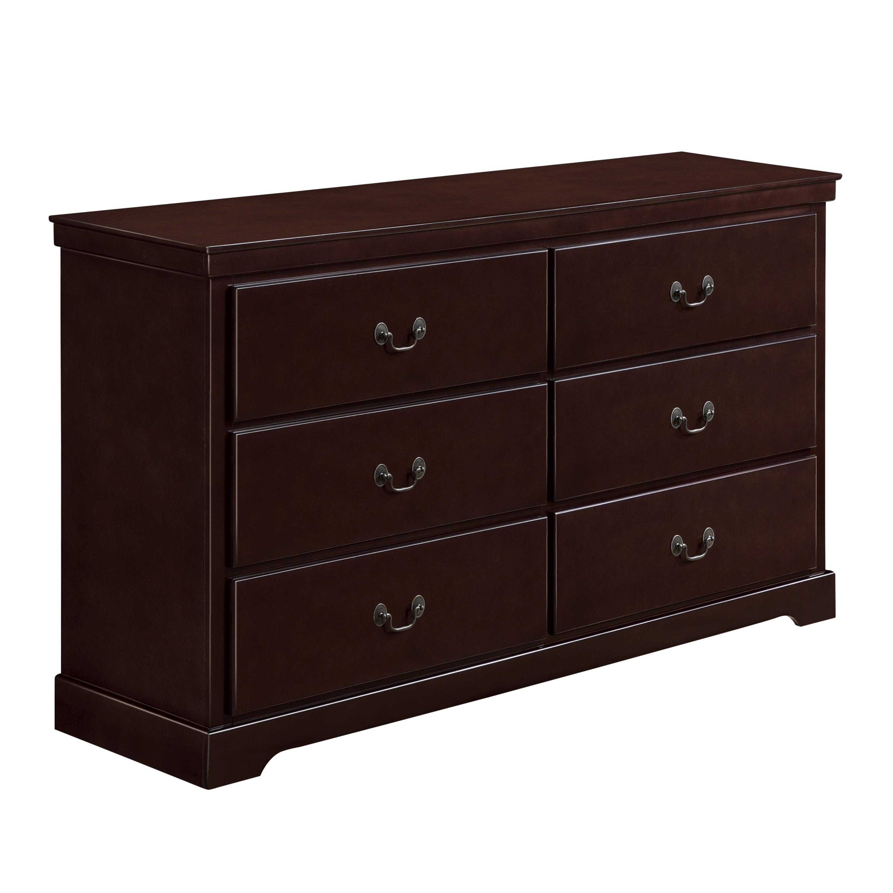

    
Modern Cherry Wood Dresser Homelegance 1519CH-5 Seabright
