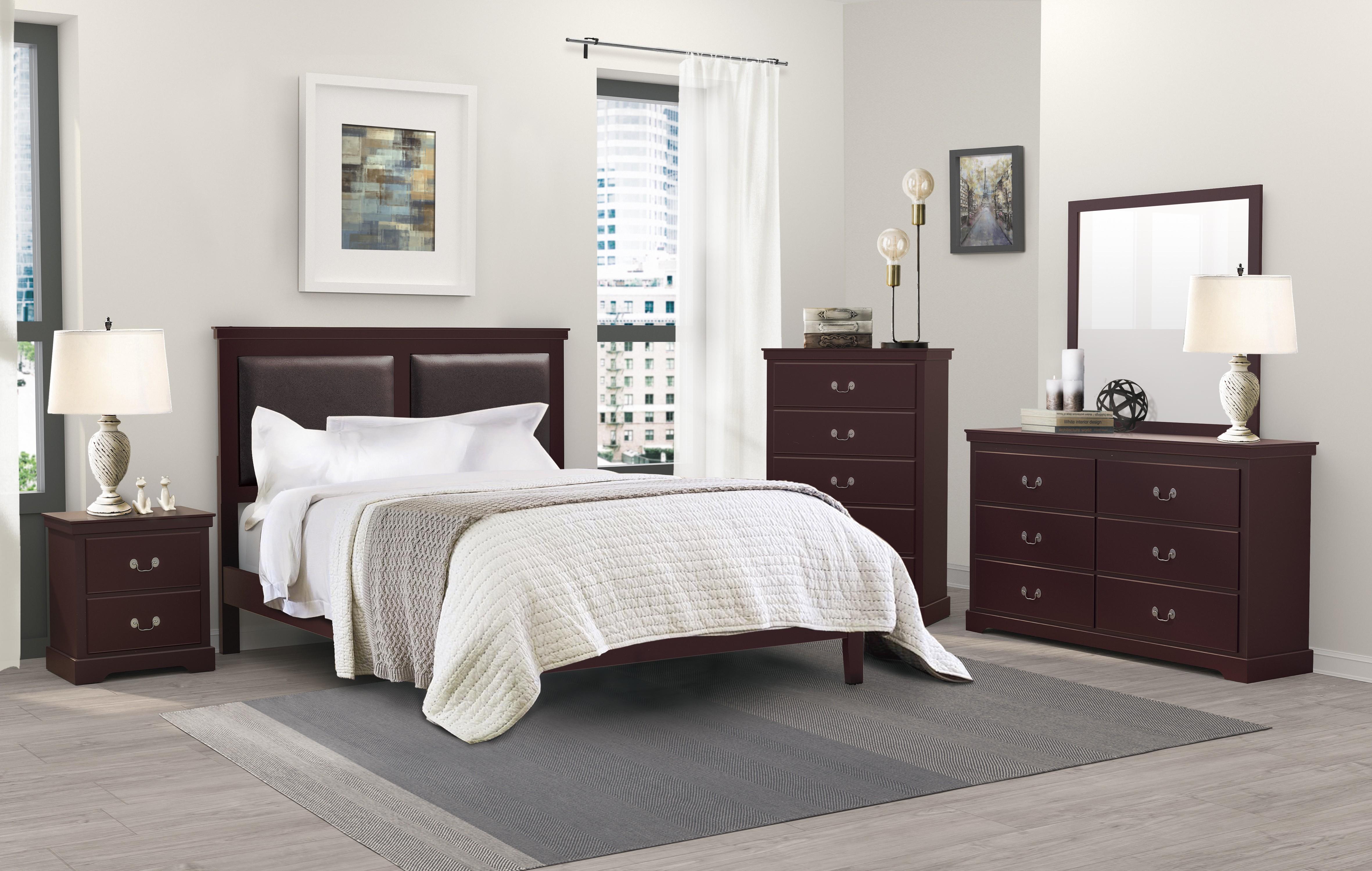 

                    
Buy Modern Cherry Wood Full Bedroom Set 3pcs Homelegance 1519CHF-1* Seabright
