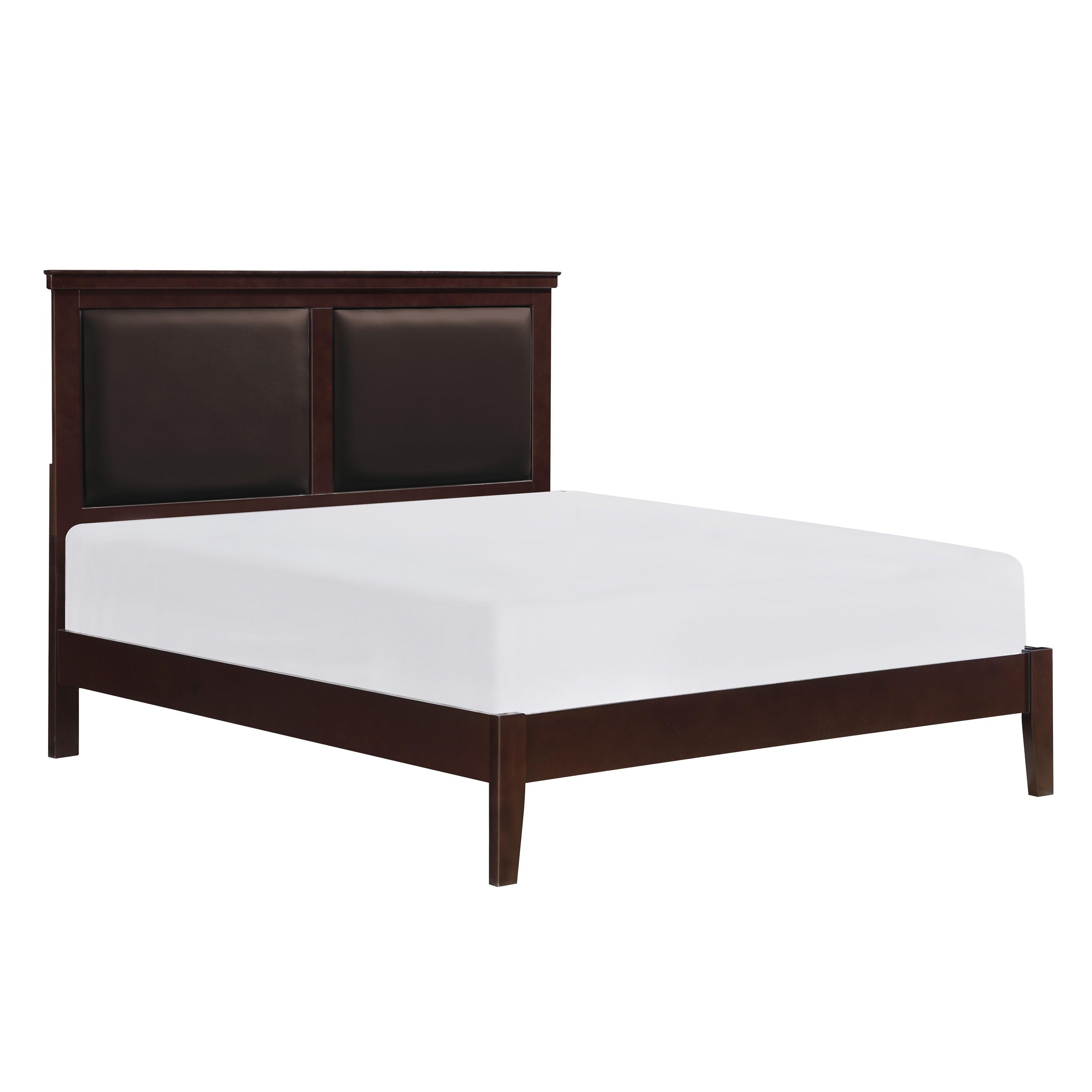 

    
Modern Cherry Wood Queen Bed Homelegance 1519CH-1* Seabright
