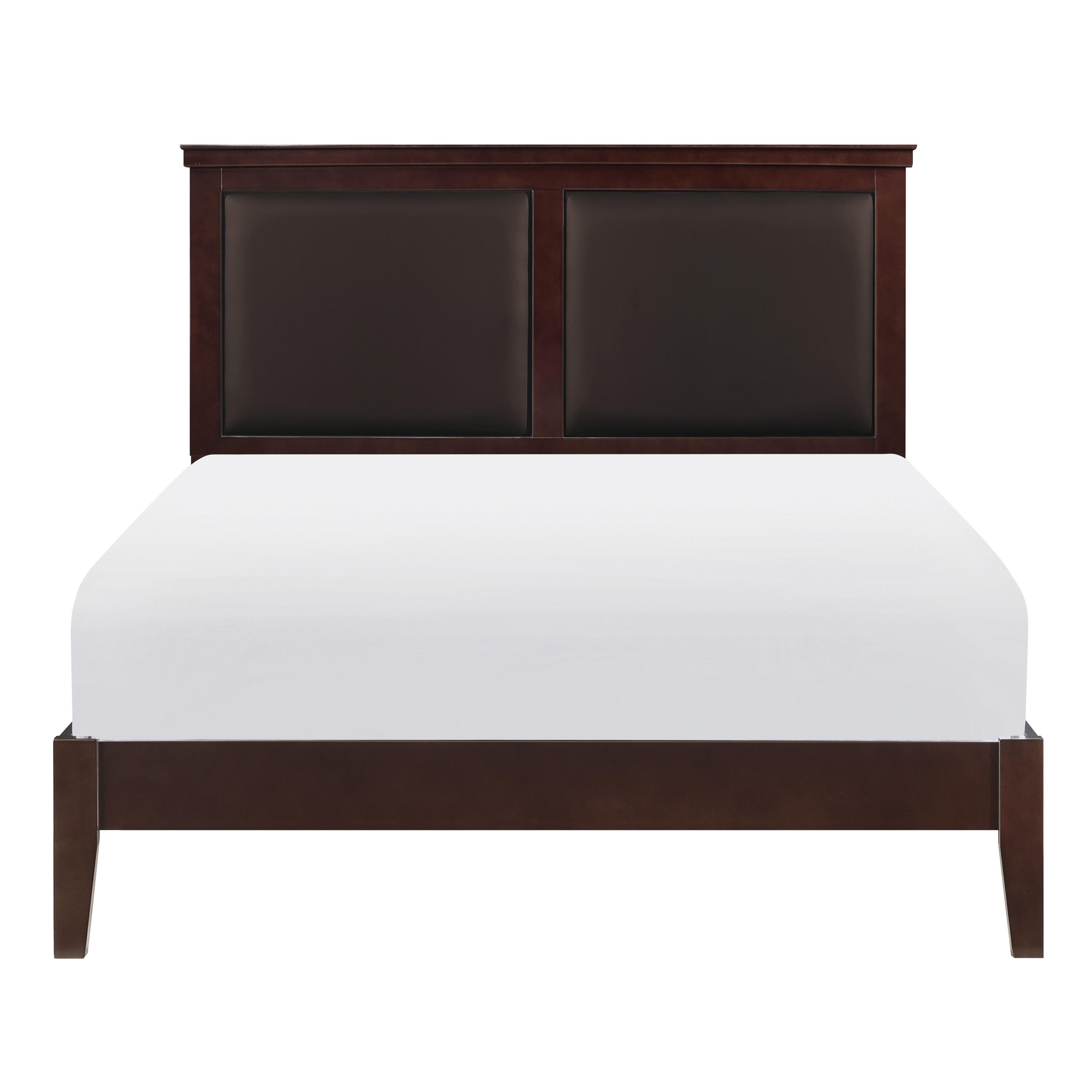 

    
Modern Cherry Wood Queen Bed Homelegance 1519CH-1* Seabright

