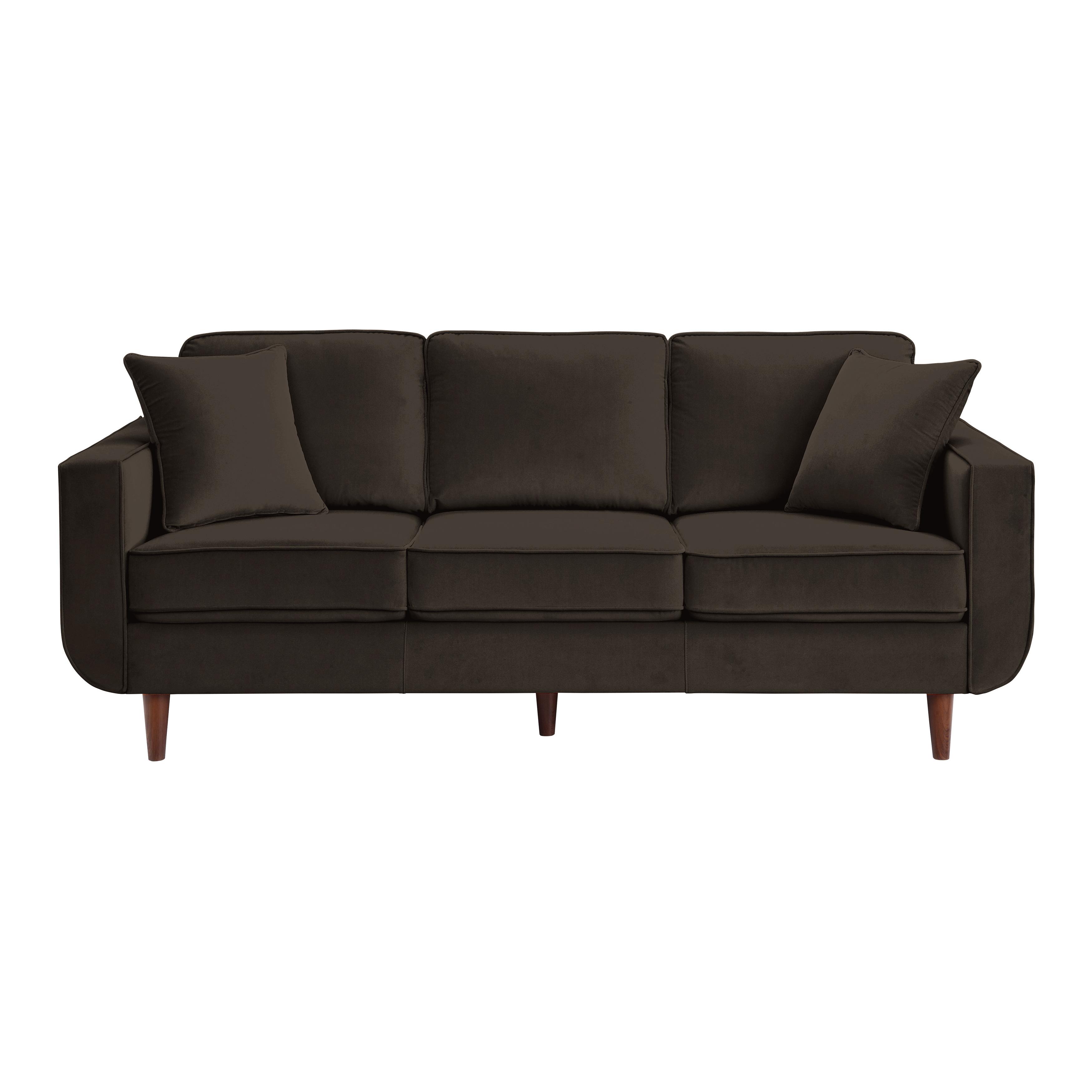 

    
Modern Chocolate Solid Wood Sofa Homelegance 9329CH-3 Rand
