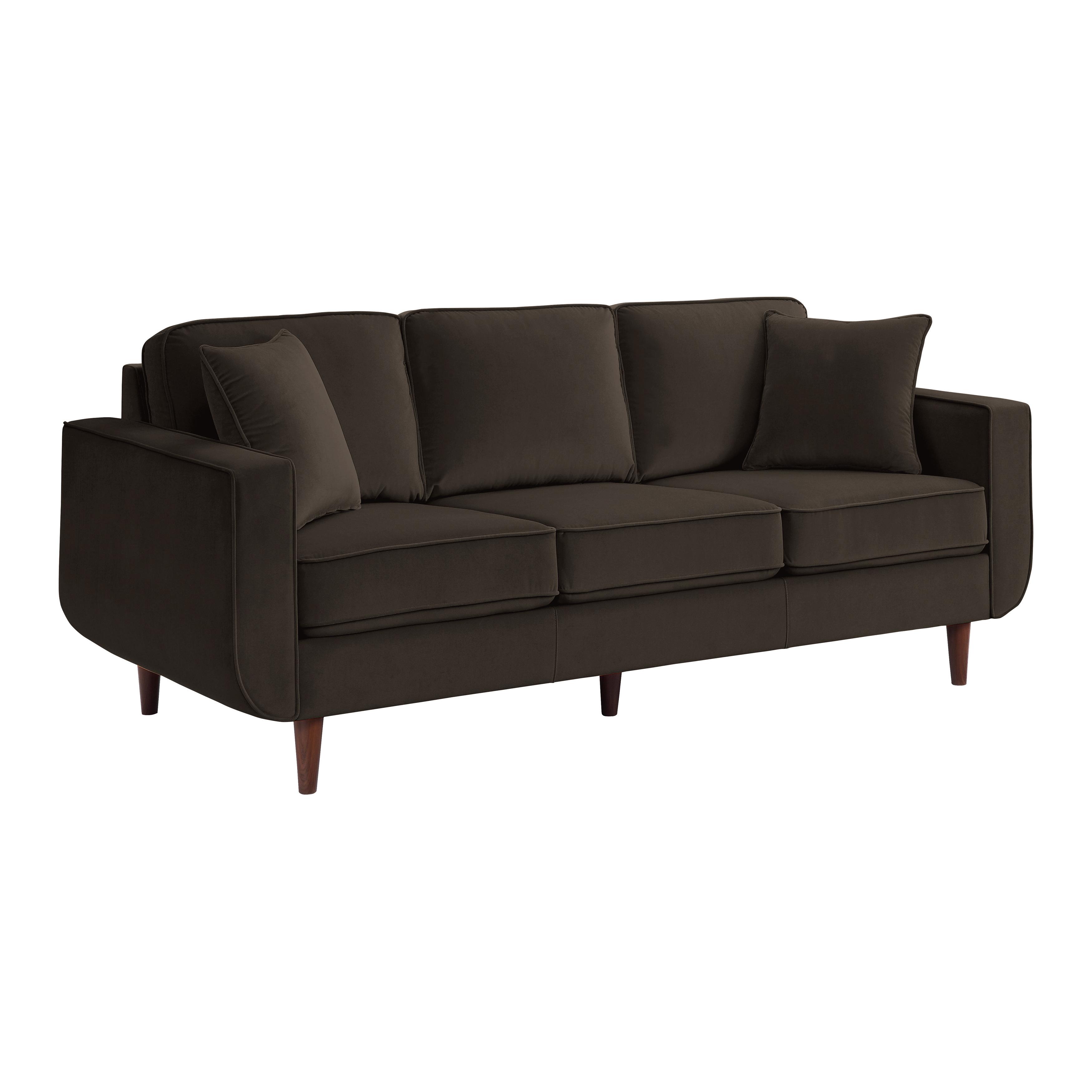 

    
Modern Chocolate Solid Wood Sofa Homelegance 9329CH-3 Rand
